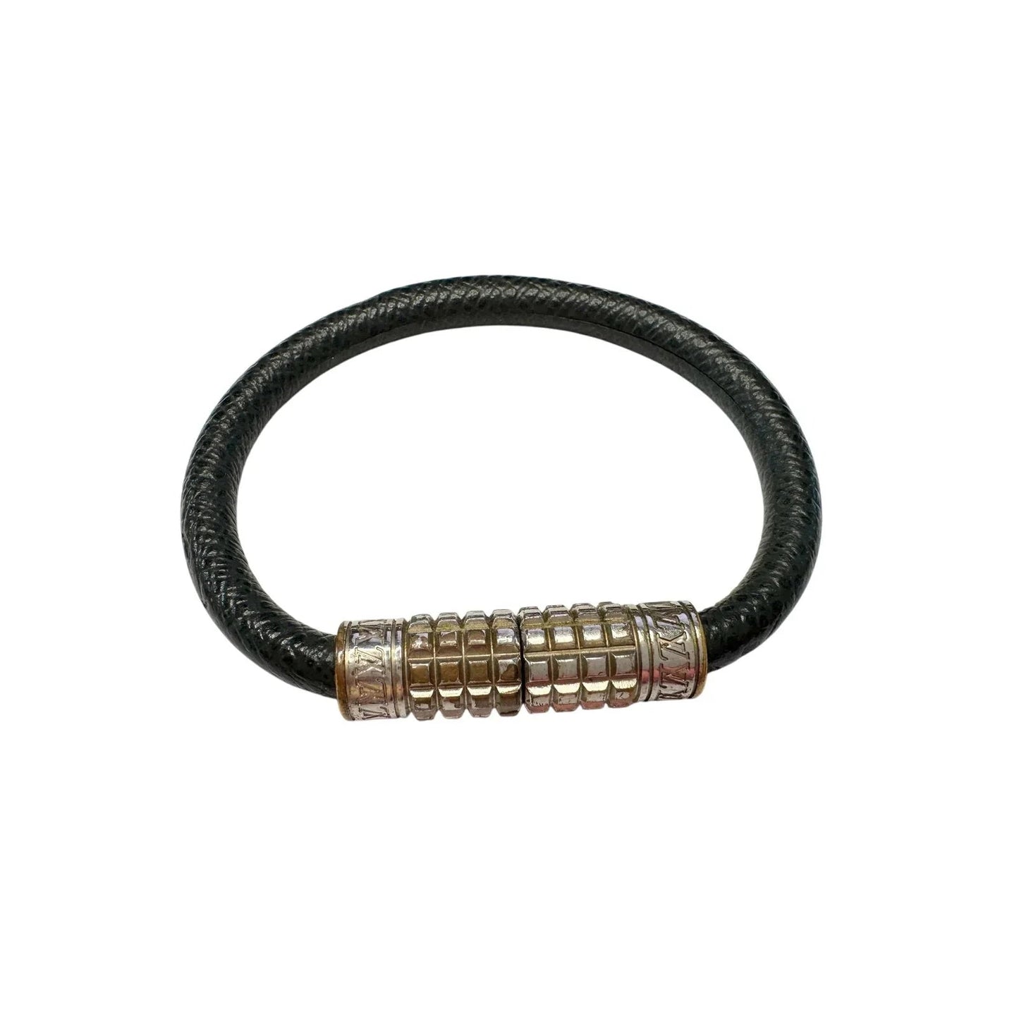 Louis Vuitton Black Taiga Leather Digit Bracelet with Dust Bag, Box & Care Booklet - Louis Vuitton - Bracelet - A+ Stuff