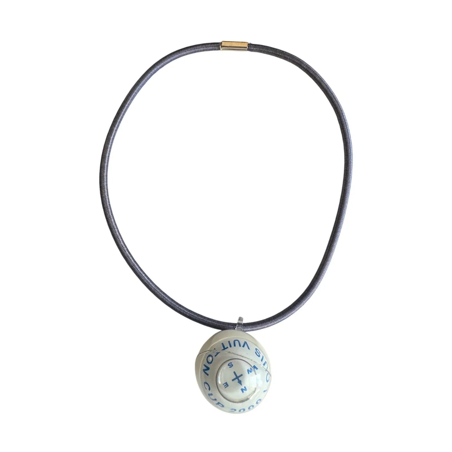 Louis Vuitton Cup 2000 Compass Necklace - Blue - Louis Vuitton - Necklace - A+ Stuff