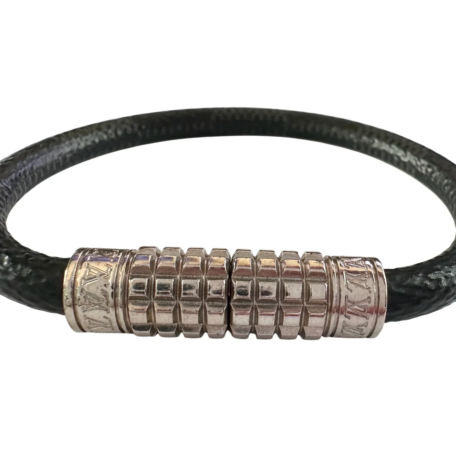 Louis Vuitton Digit Damier Graphite Canvas Bracelet - Louis Vuitton - Bracelet - A+ Stuff