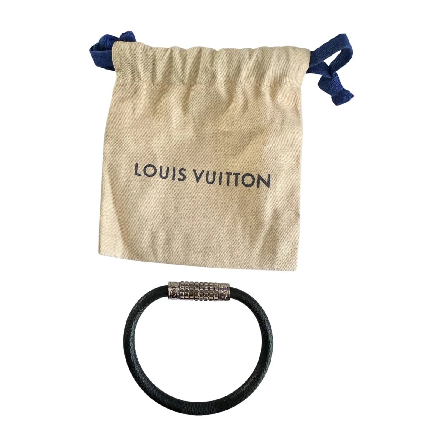 Louis Vuitton Digit Damier Graphite Canvas Bracelet - Louis Vuitton - Bracelet - A+ Stuff