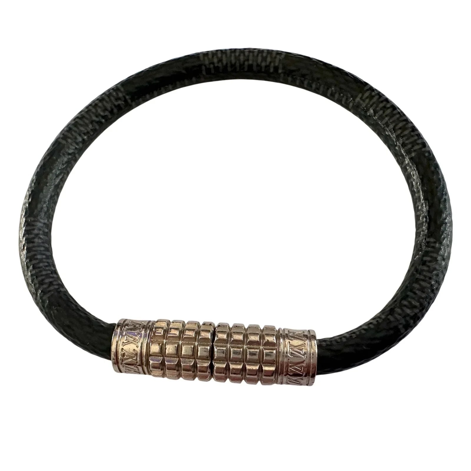 Louis Vuitton Digit Damier Graphite Canvas Bracelet - Louis Vuitton - Bracelet - A+ Stuff