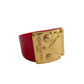 Louis Vuitton LockMe Fuchsia Resin Gold Tone Ring - Louis Vuitton - Ring - A+ Stuff