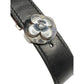 Louis Vuitton (LV) Black Leather Monogram Wish Bracelet with Red Leather on Inverse - Louis Vuitton - Designer Bracelet - A+ Stuff