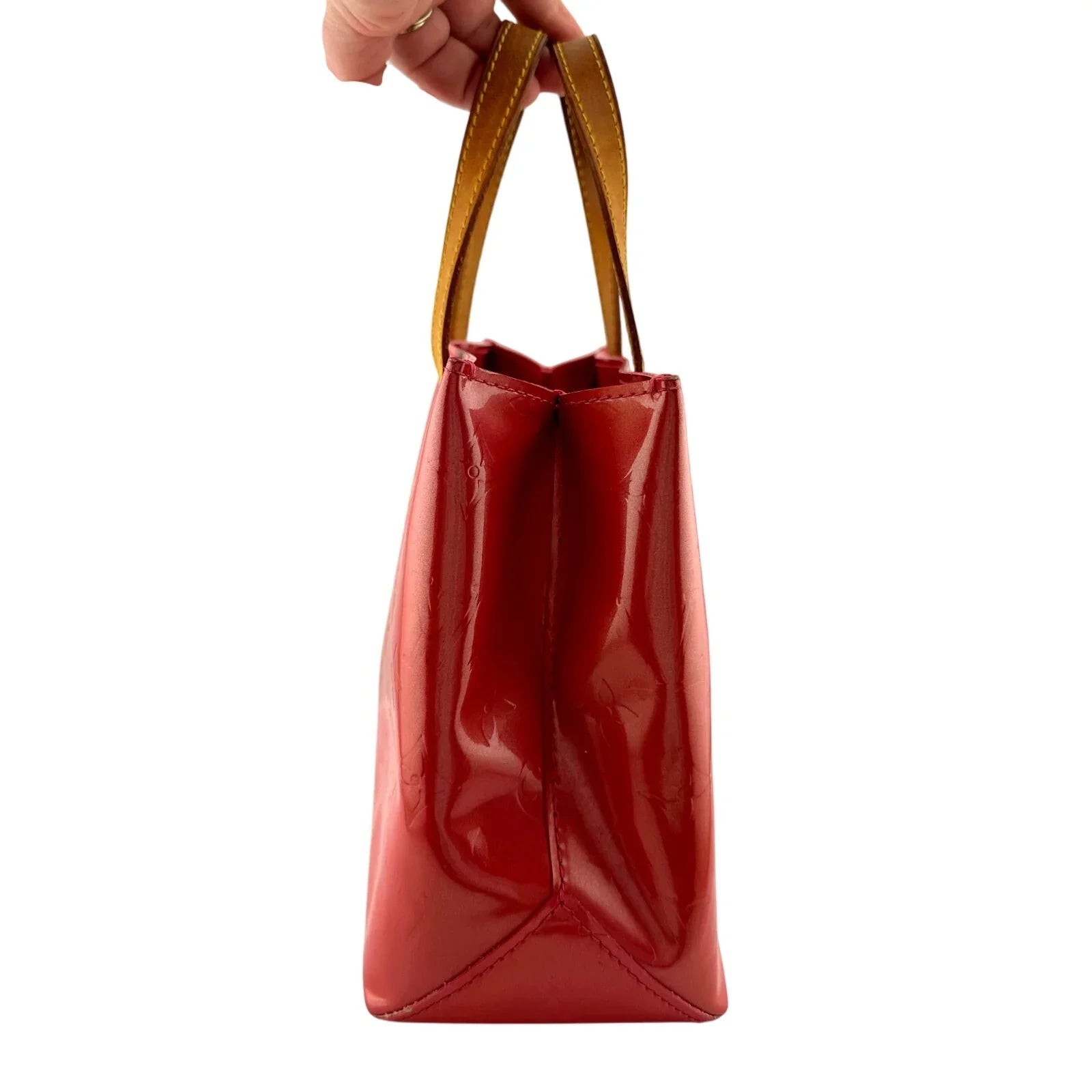 Louis Vuitton Monogram Vernis Reade PM Hand Bag in Red M91088 - Louis Vuitton - Handbags - A+ Stuff