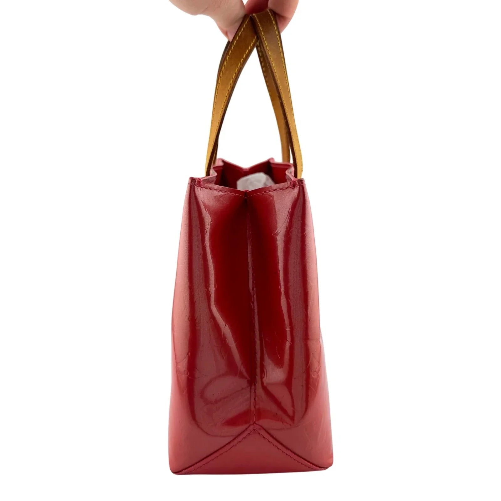 Louis Vuitton Monogram Vernis Reade PM Hand Bag in Red M91088 - Louis Vuitton - Handbags - A+ Stuff