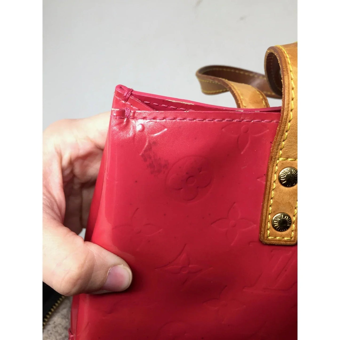 Louis Vuitton Monogram Vernis Reade PM Hand Bag in Red M91088 - Louis Vuitton - Handbags - A+ Stuff