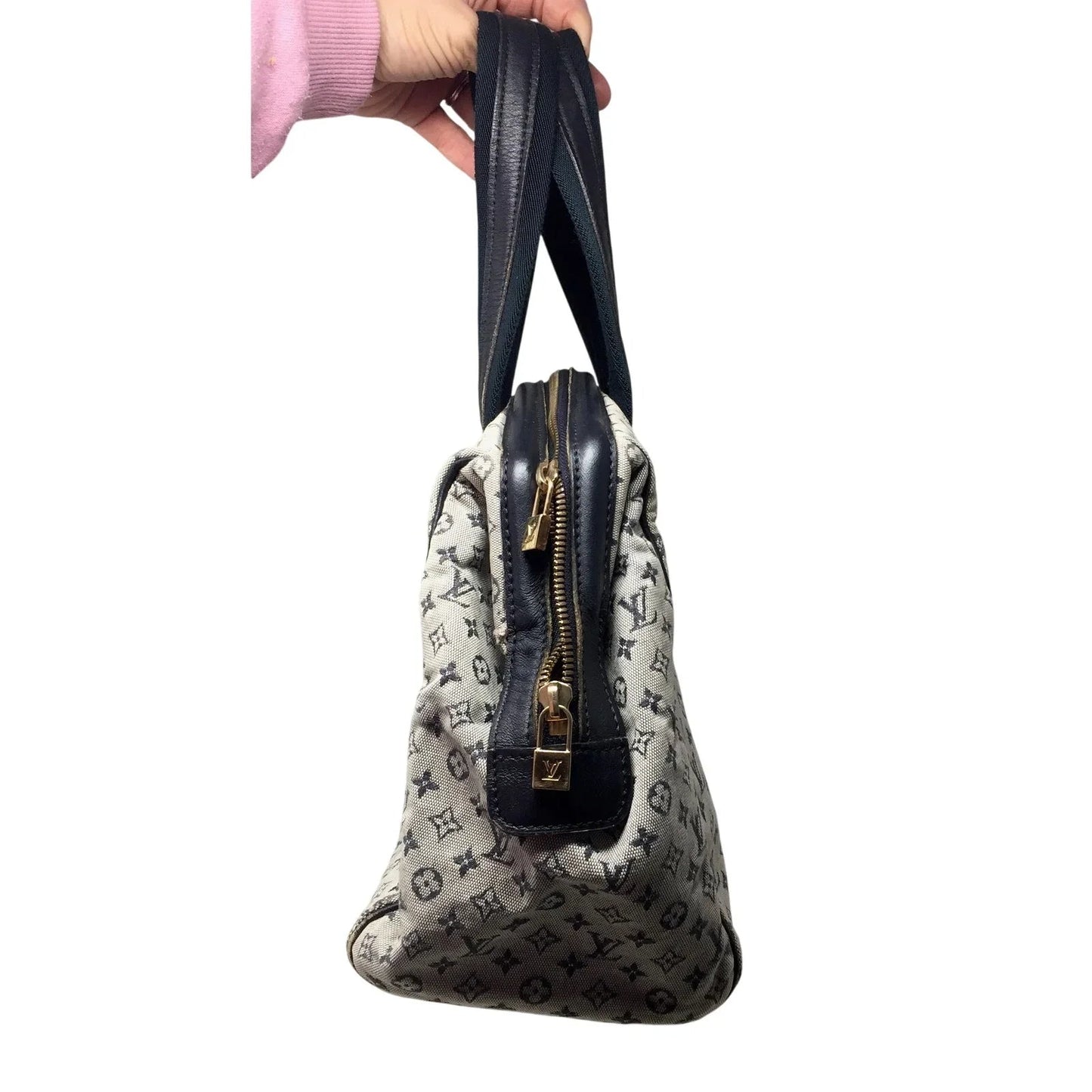 Louis‎ Vuitton Navy Monogram Mini Lin Josephine GM Satchel - Louis Vuitton - Satchel handbag - A+ Stuff
