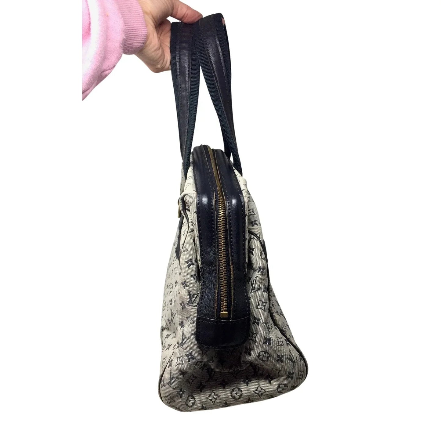 Louis‎ Vuitton Navy Monogram Mini Lin Josephine GM Satchel - Louis Vuitton - Satchel handbag - A+ Stuff