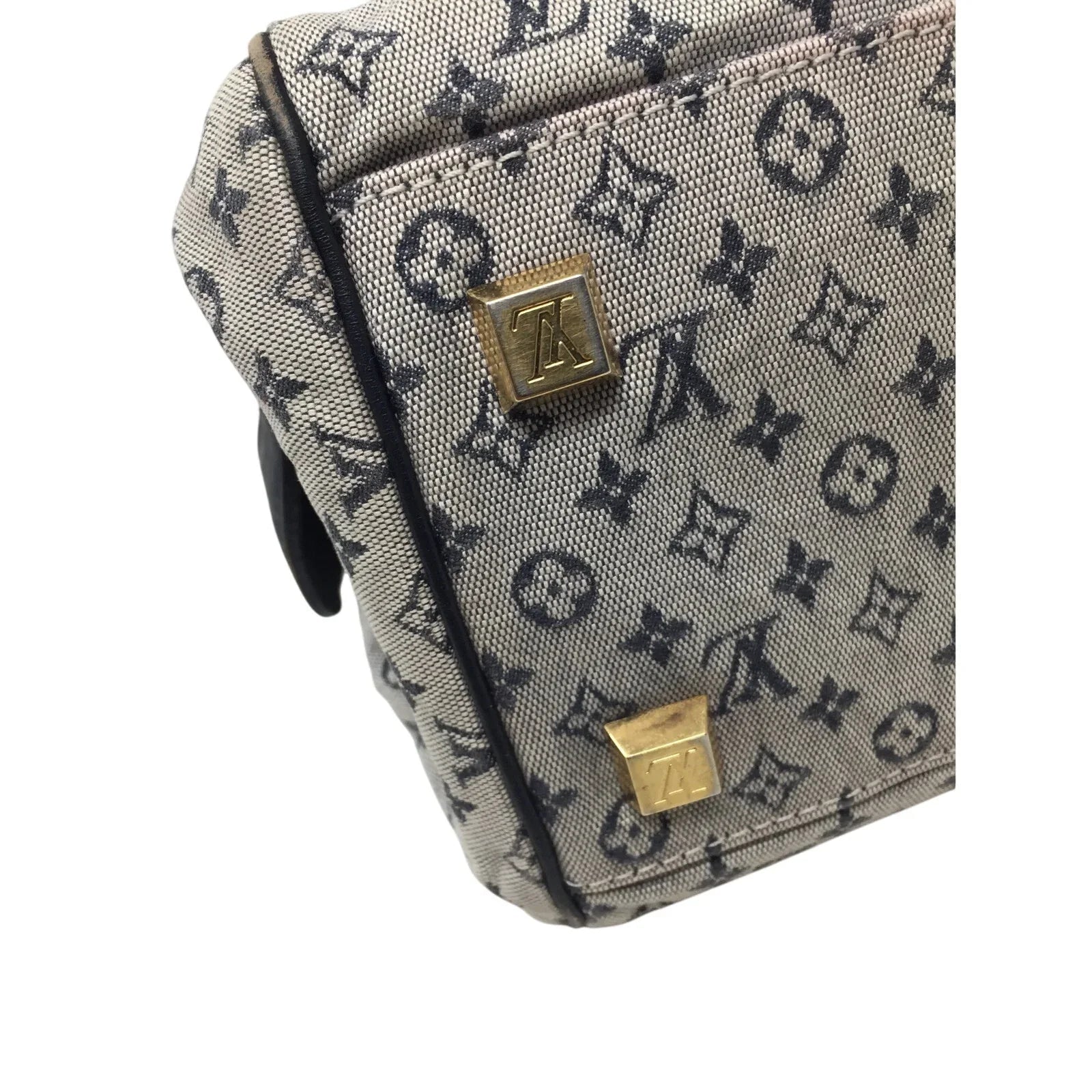 Louis‎ Vuitton Navy Monogram Mini Lin Josephine GM Satchel - Louis Vuitton - Satchel handbag - A+ Stuff