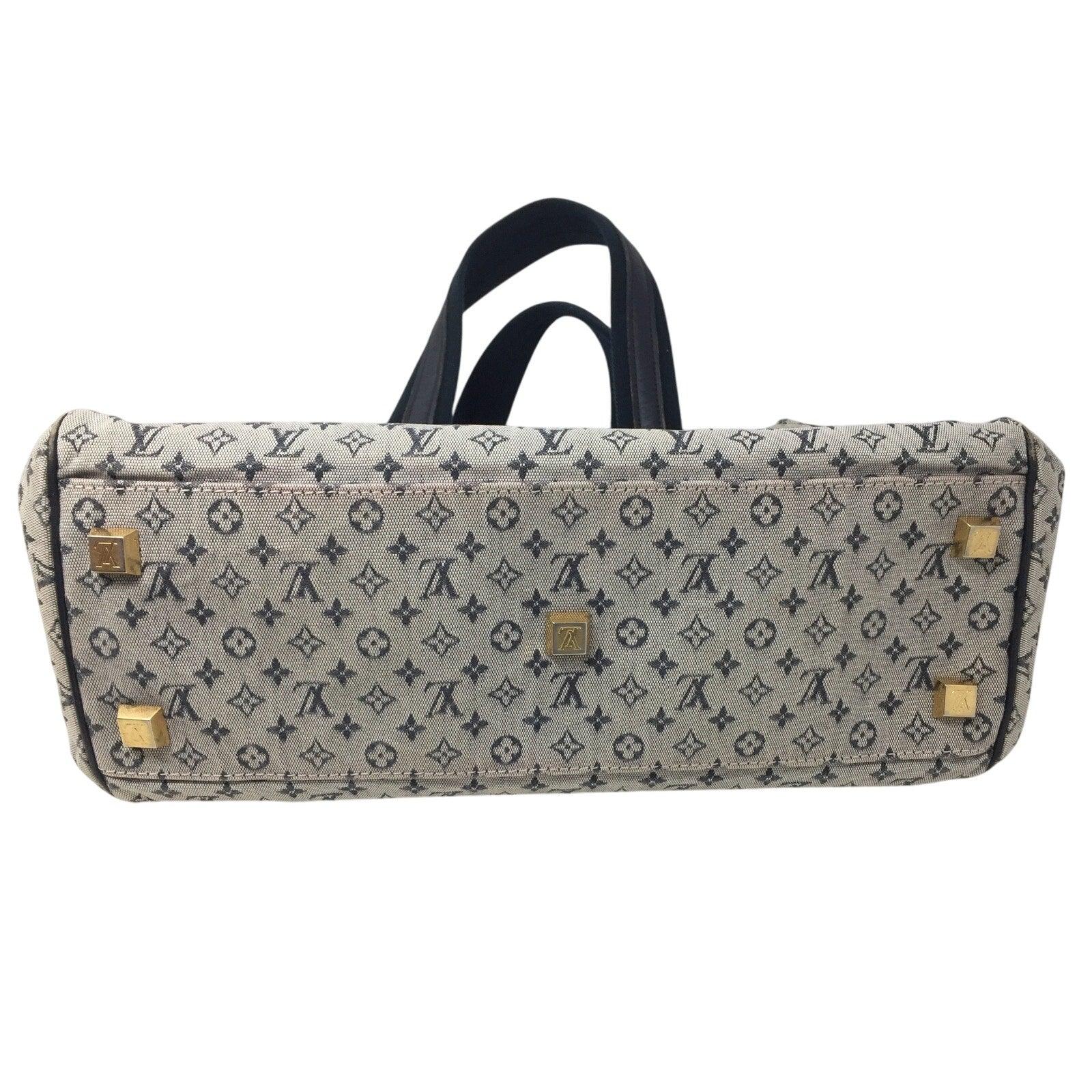 Louis‎ Vuitton Navy Monogram Mini Lin Josephine GM Satchel - Louis Vuitton - Satchel handbag - A+ Stuff