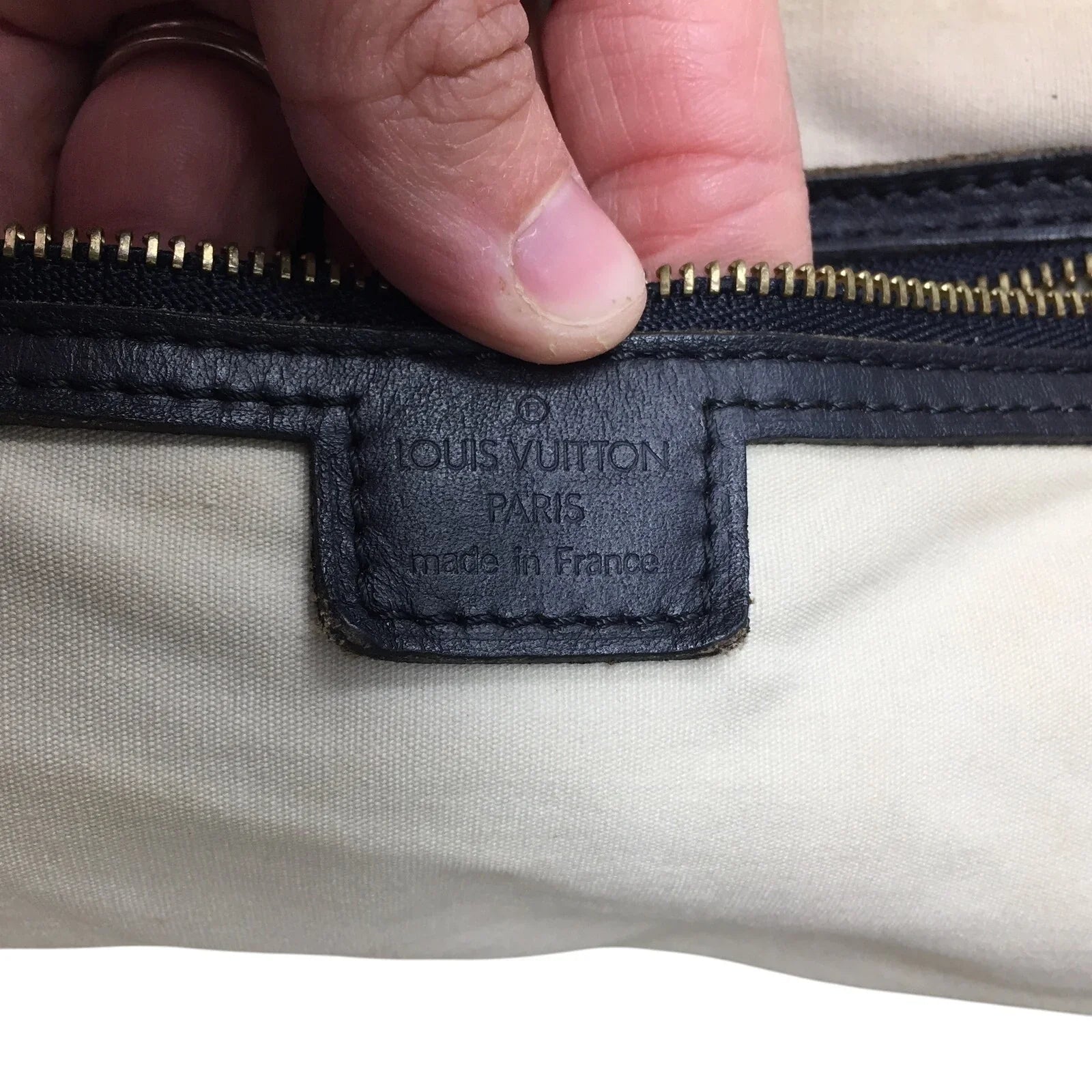 Louis‎ Vuitton Navy Monogram Mini Lin Josephine GM Satchel - Louis Vuitton - Satchel handbag - A+ Stuff