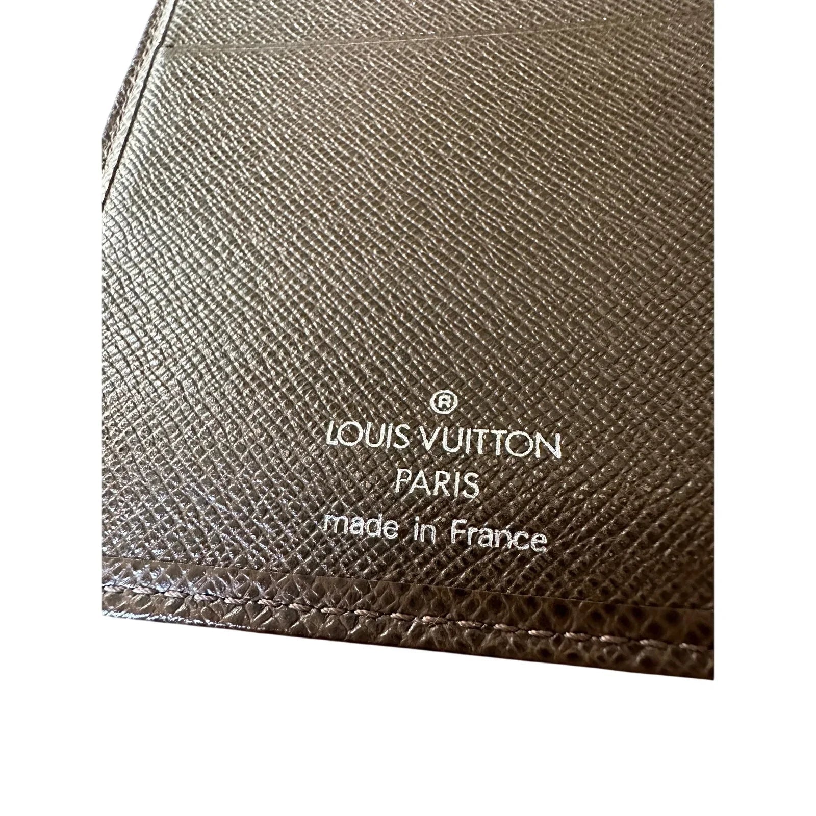 Louis Vuitton Paris Dark Brown Pebbled Leather Card Holder Wallet - Louis Vuitton - Mens Wallet - A+ Stuff