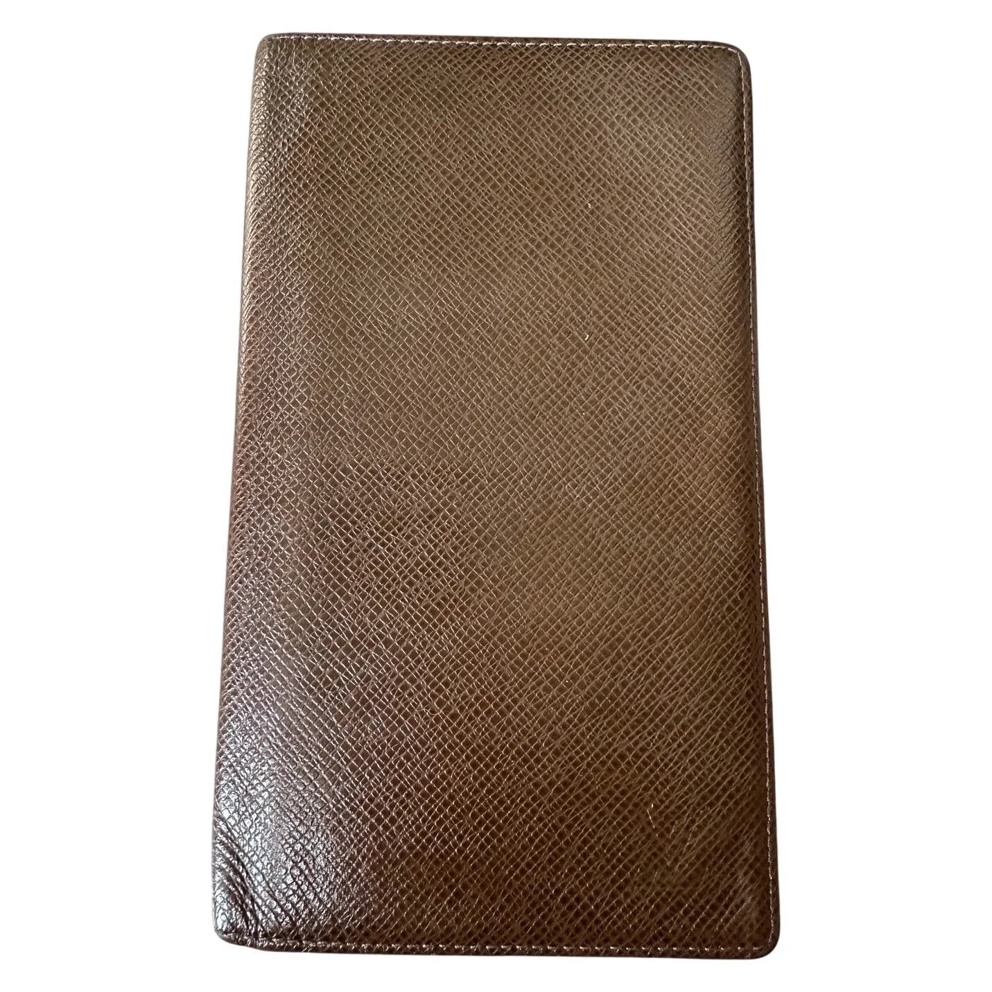 Louis Vuitton Paris Dark Brown Pebbled Leather Card Holder Wallet - Louis Vuitton - Mens Wallet - A+ Stuff