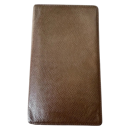 Louis Vuitton Paris Dark Brown Pebbled Leather Card Holder Wallet - Louis Vuitton - Mens Wallet - A+ Stuff