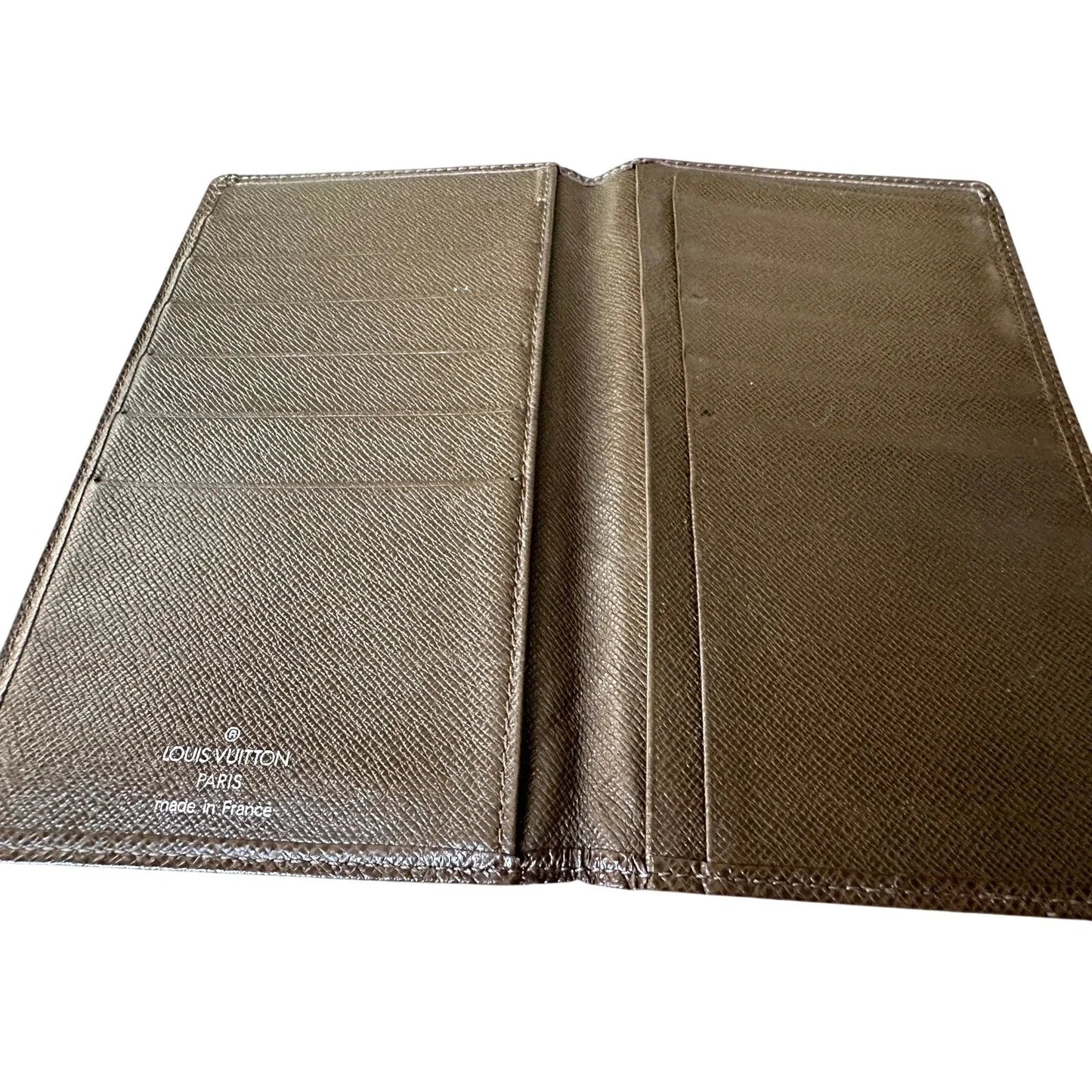 Louis Vuitton Paris Dark Brown Pebbled Leather Card Holder Wallet - Louis Vuitton - Mens Wallet - A+ Stuff