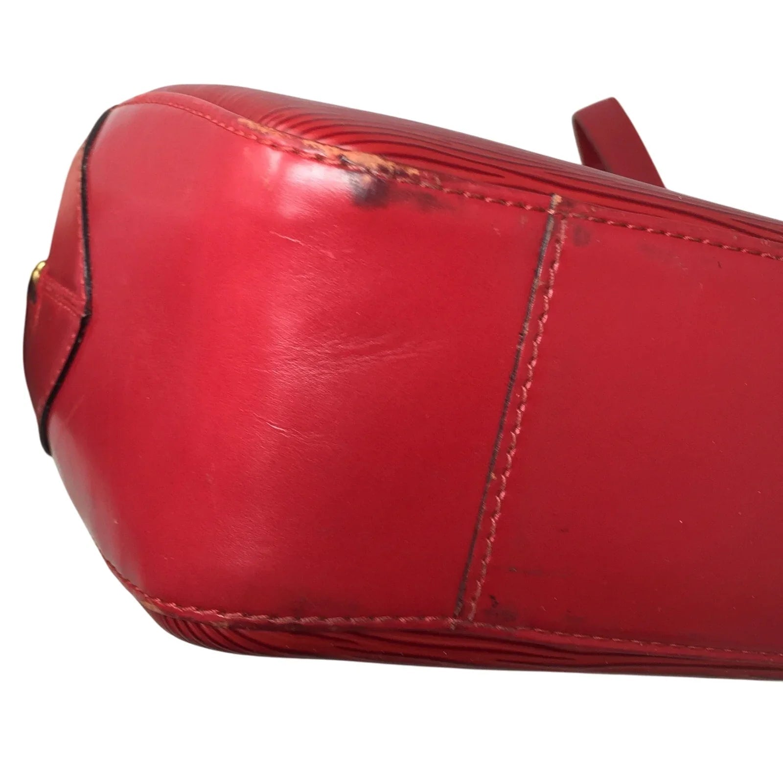 Louis Vuitton Red Leather Epi Voltaire Shoulder Bag - Louis Vuitton - Shoulder Bag - A+ Stuff