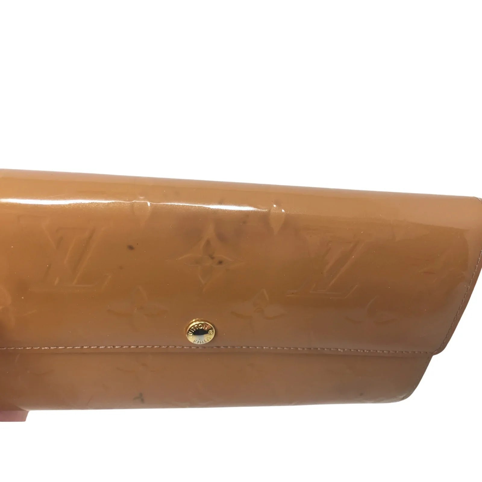 Louis Vuitton Vernis Monogram Sarah Long Wallet - Bronze / Mustard - Louis Vuitton - Long Wallet - A+ Stuff
