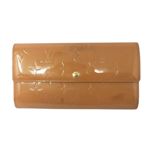 Louis Vuitton Vernis Monogram Sarah Long Wallet - Bronze / Mustard - Louis Vuitton - Long Wallet - A+ Stuff