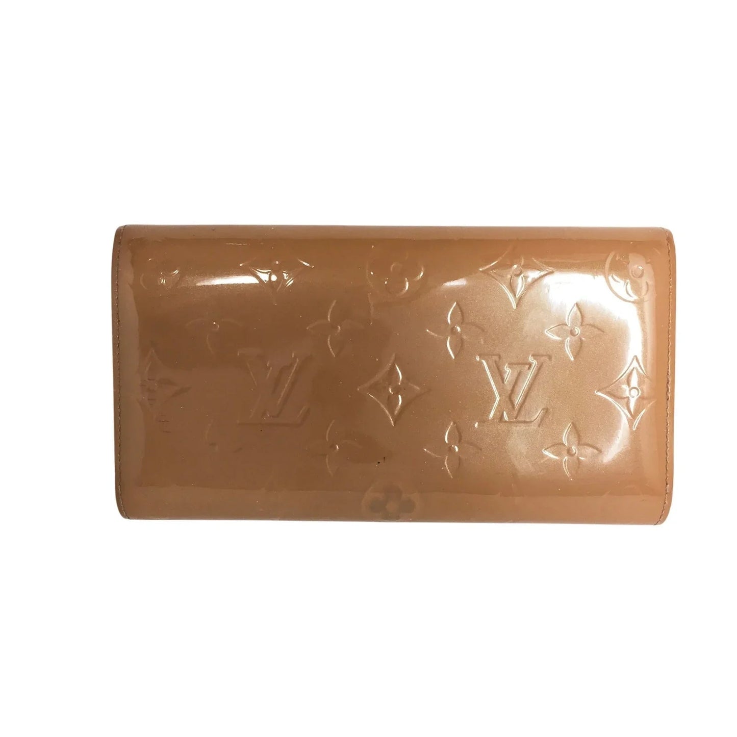 Louis Vuitton Vernis Monogram Sarah Long Wallet - Bronze / Mustard - Louis Vuitton - Long Wallet - A+ Stuff