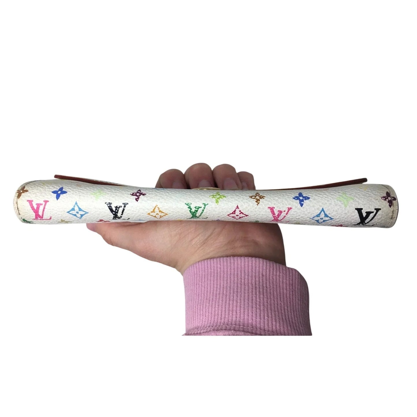 Louis Vuitton White Multicolor Takashi Murakami Long Wallet - Louis Vuitton - Wallet - A+ Stuff