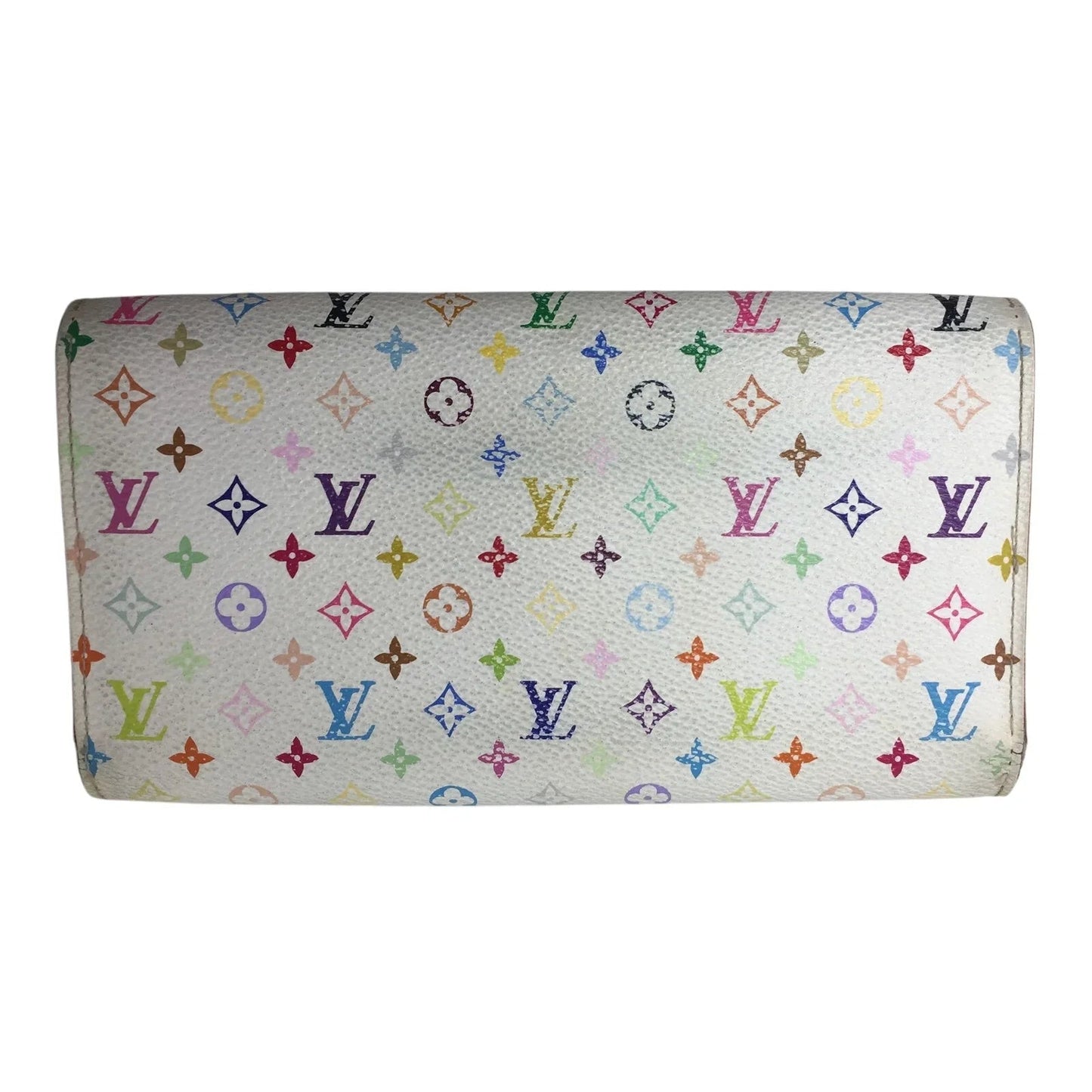 Louis Vuitton White Multicolor Takashi Murakami Long Wallet - Louis Vuitton - Wallet - A+ Stuff