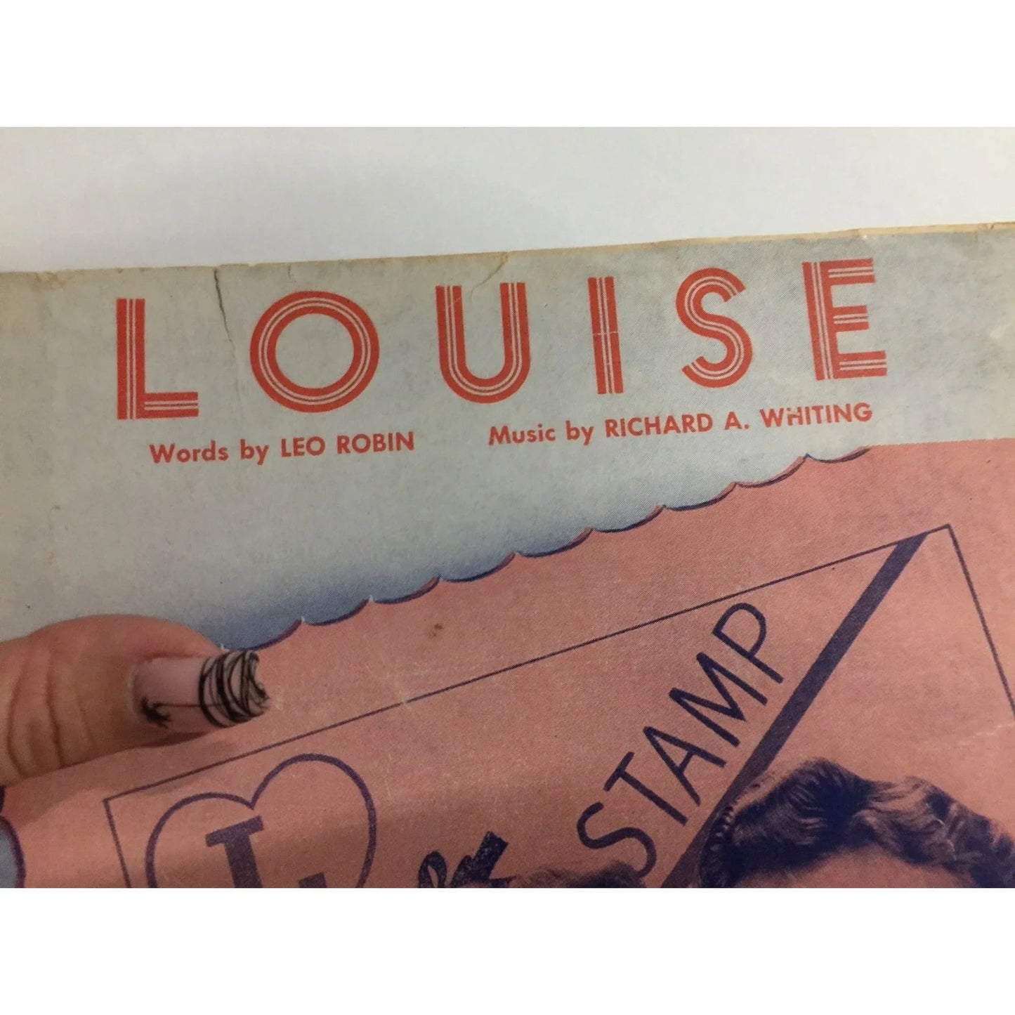 ''LOUISE'' By Leo Robin and Richard A Whiting Sheet Music book - A+ Stuff - SHEET MUSIC - A+ Stuff