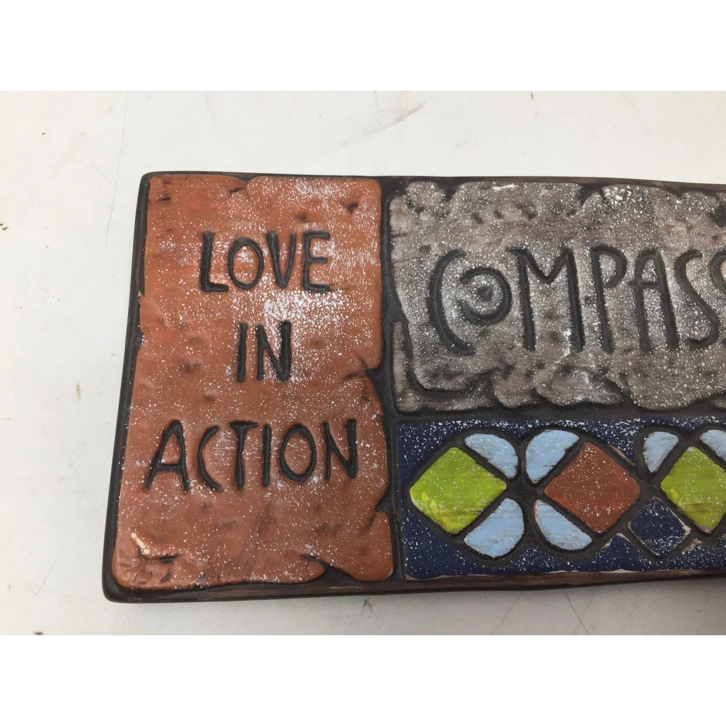 ''Love in Action Compassion'' Colorful Garden Stone - A+ Stuff - Decor - A+ Stuff