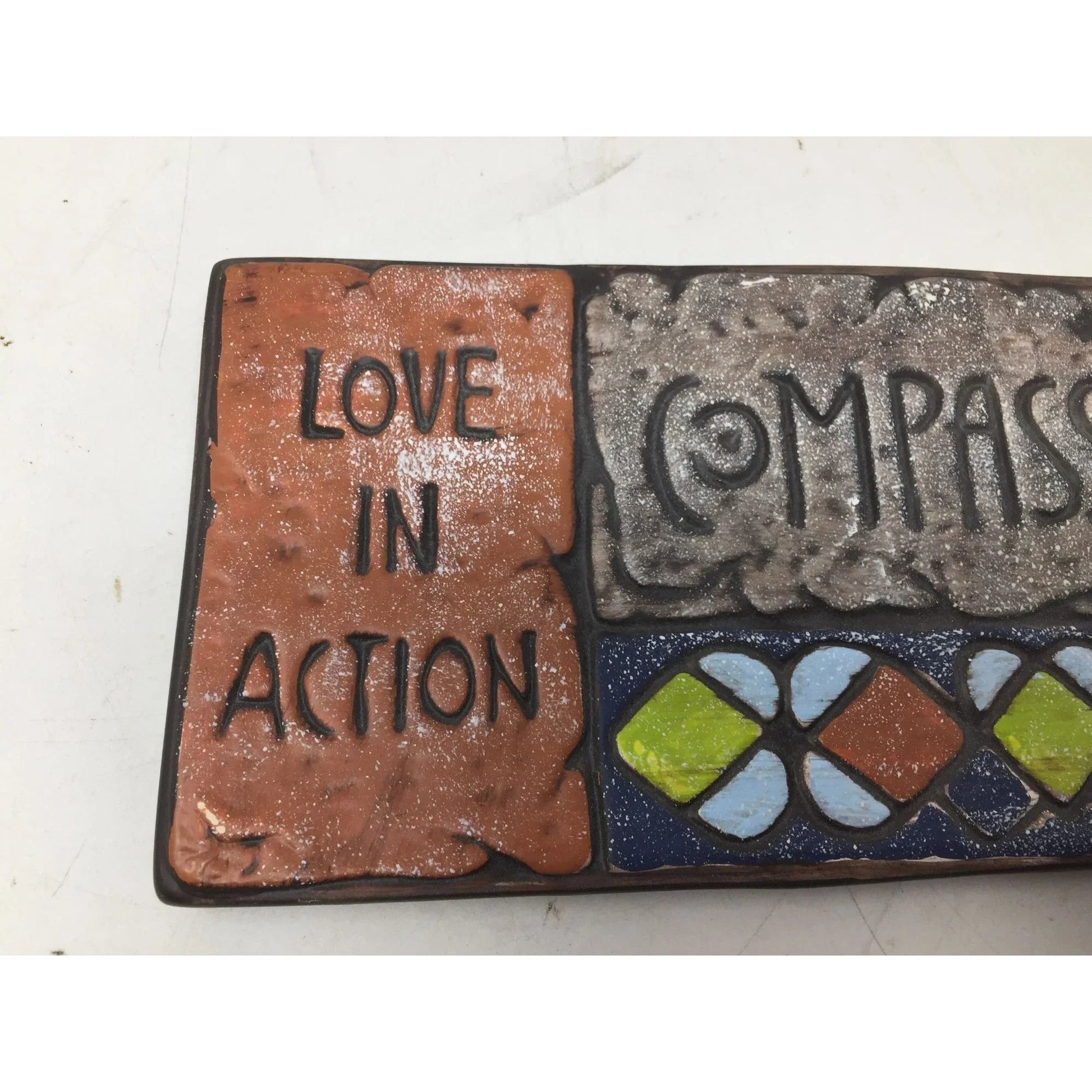 ''Love in Action Compassion'' Colorful Garden Stone - A+ Stuff - Decor - A+ Stuff