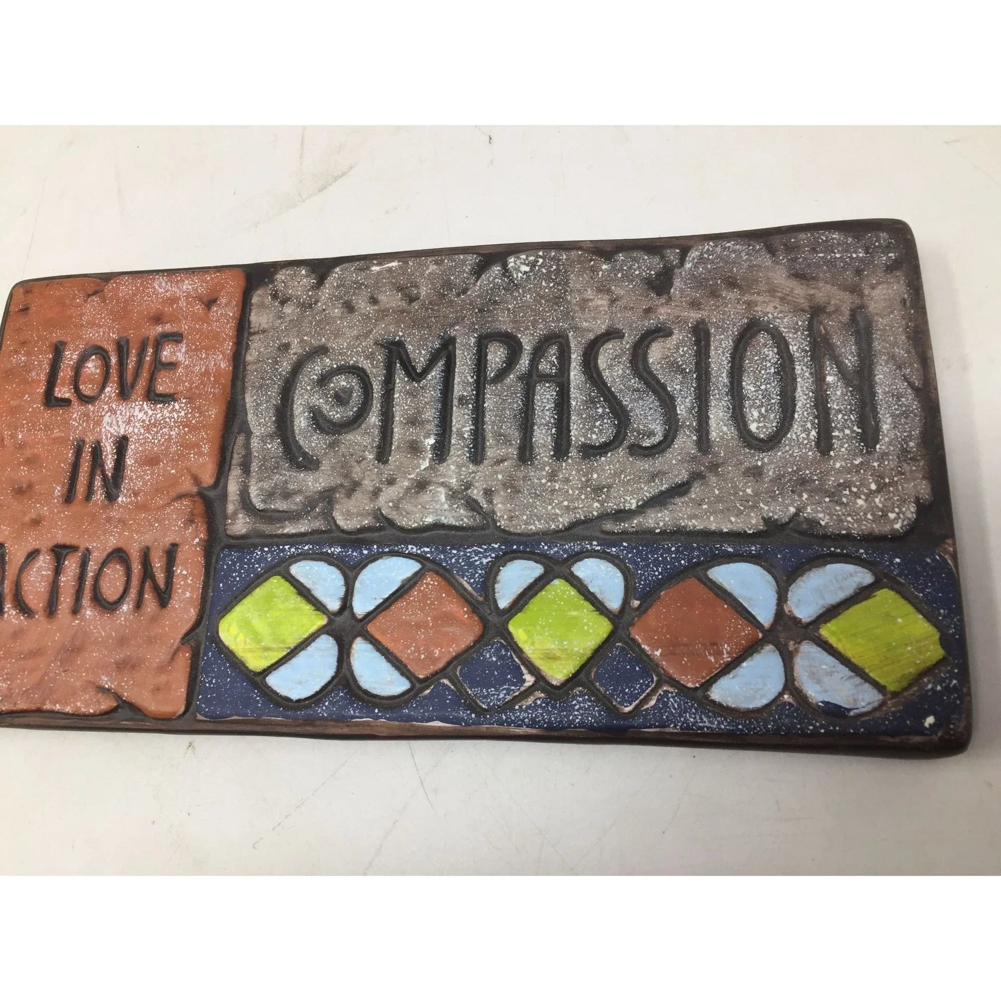 ''Love in Action Compassion'' Colorful Garden Stone - A+ Stuff - Decor - A+ Stuff