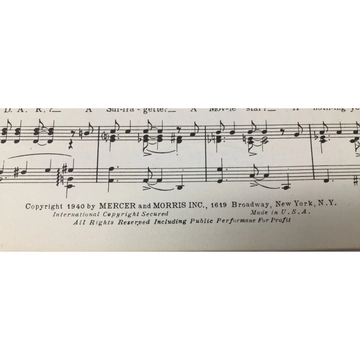 ''Love of my Life'' from ''Second Chorus'' Vintage 1940 Sheet Music - A+ Stuff - SHEET MUSIC - A+ Stuff