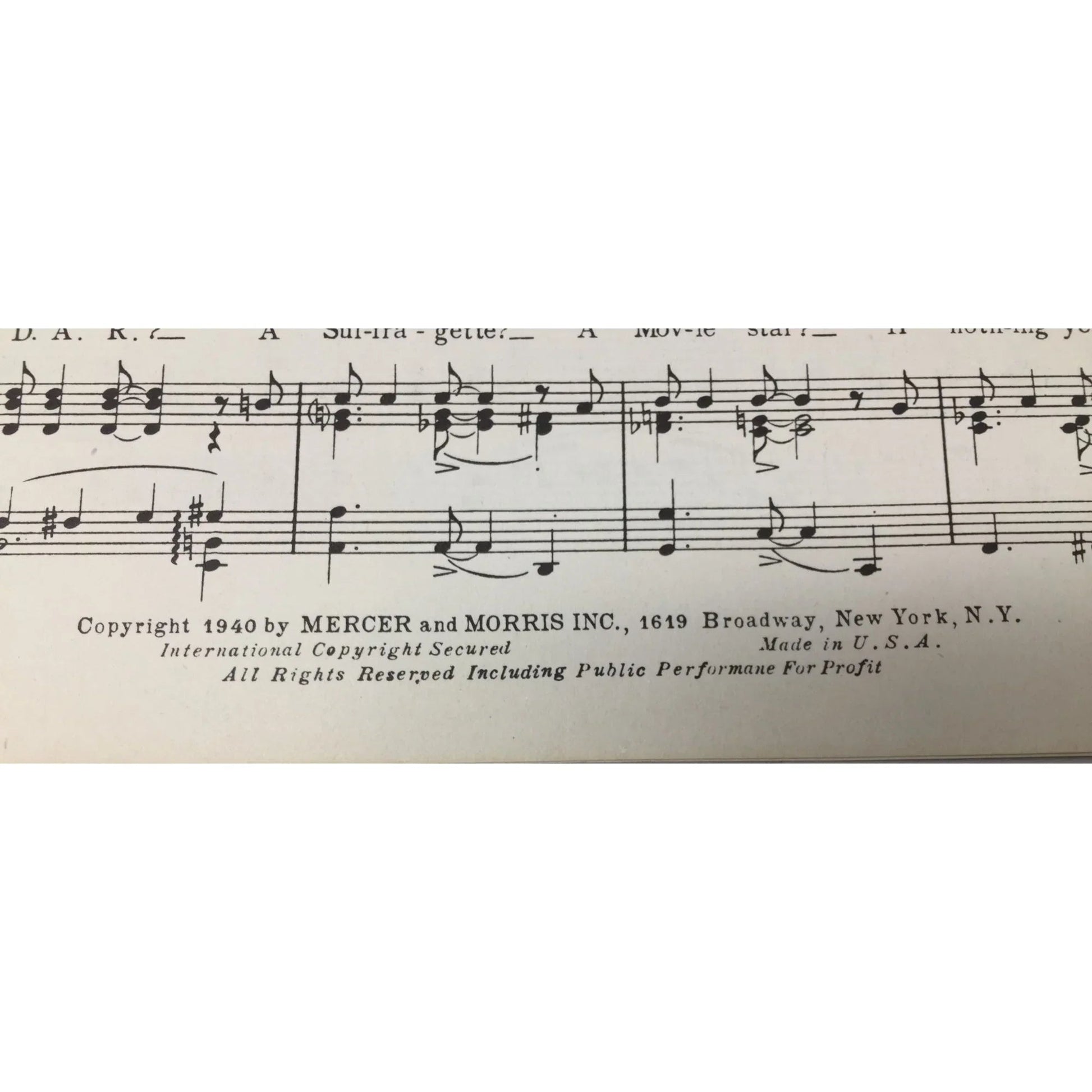 ''Love of my Life'' from ''Second Chorus'' Vintage 1940 Sheet Music - A+ Stuff - SHEET MUSIC - A+ Stuff