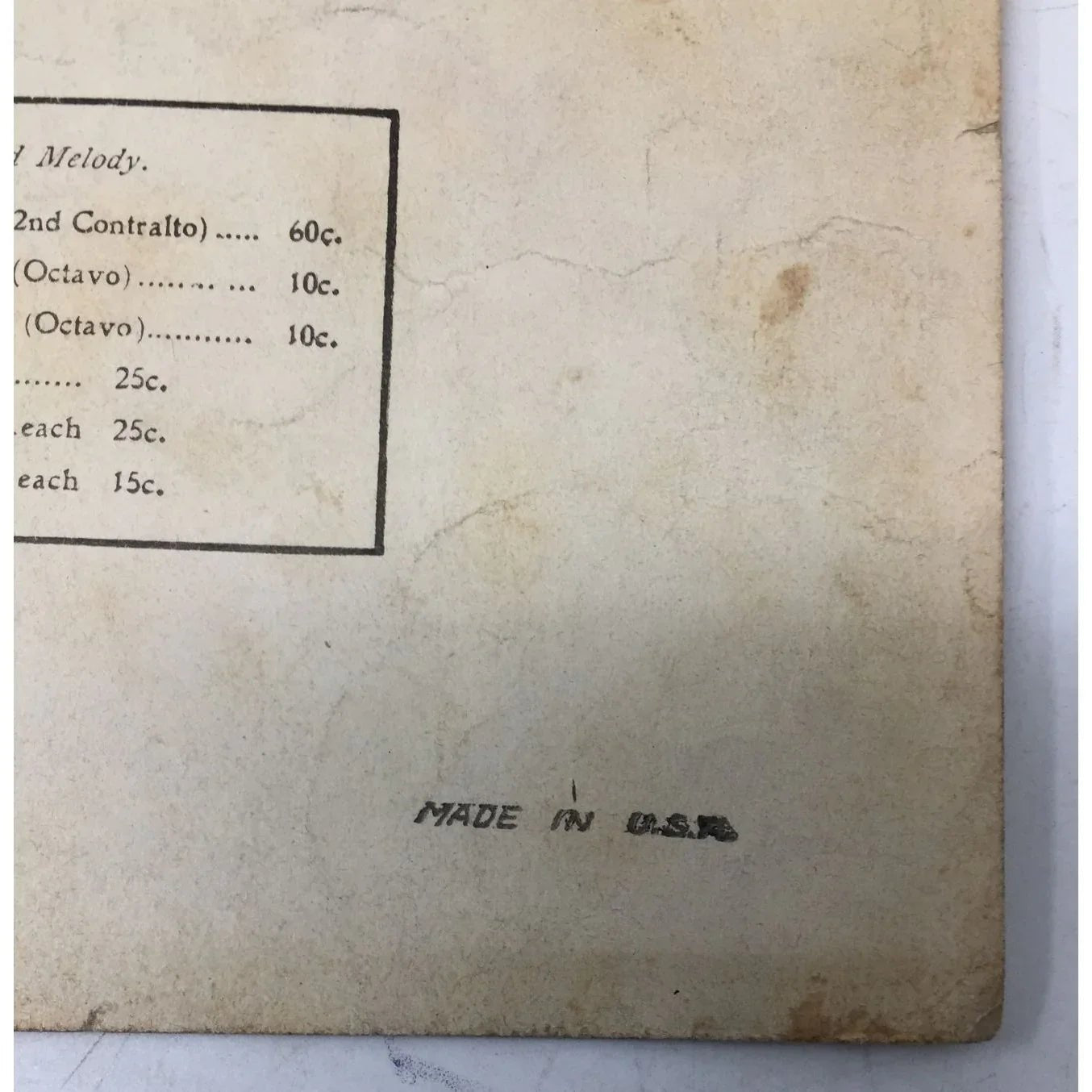 ''LOVE SENDS A LITTLE GIFT OF ROSES'' VINTAGE SHEET MUSIC - A+ Stuff - Sheet Music - A+ Stuff