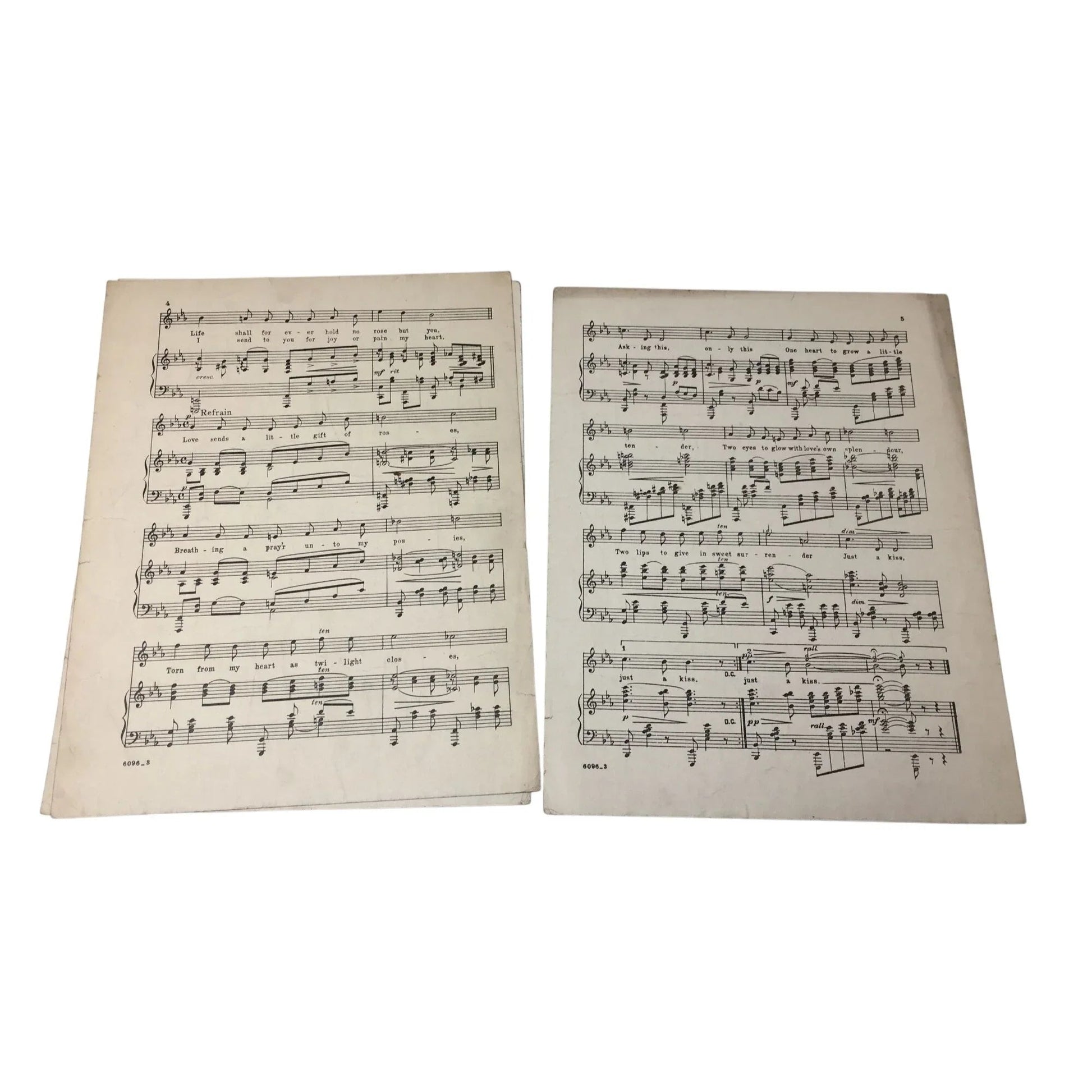 ''LOVE SENDS A LITTLE GIFT OF ROSES'' VINTAGE SHEET MUSIC - A+ Stuff - Sheet Music - A+ Stuff