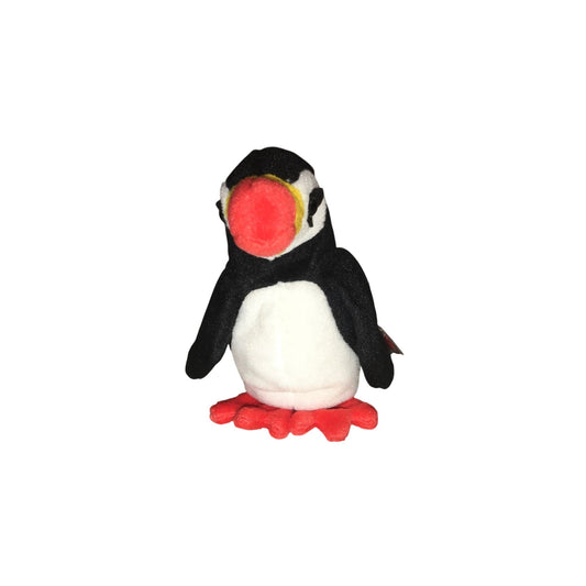 1997 Puffer the Puffin Beanie Baby TY Beanie Baby  A+ Stuff Plush Toys / Stuffed Animals