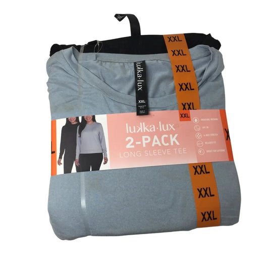 Lukka Lux Women's 2 Pack Long Sleeve Shirts Size XXL New with Tags - lukka lux - Shirts & Tops - A+ Stuff