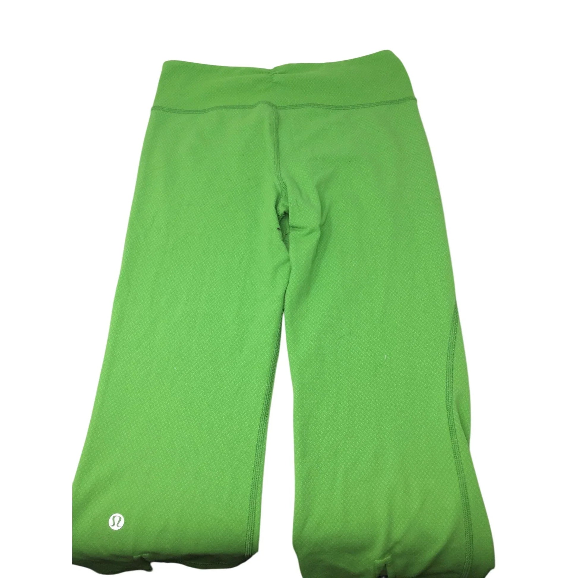Lululemon Green Gather & Crow Crop Athletic Capri Leggings Size 4 - lululemon - Pants - A+ Stuff