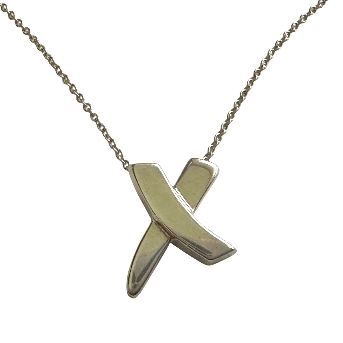 Tiffany & Co. Paloma Picasso Graffiti X Necklace Sterling 16" Tiffany & Co.  A+ Stuff Necklace with Pendant