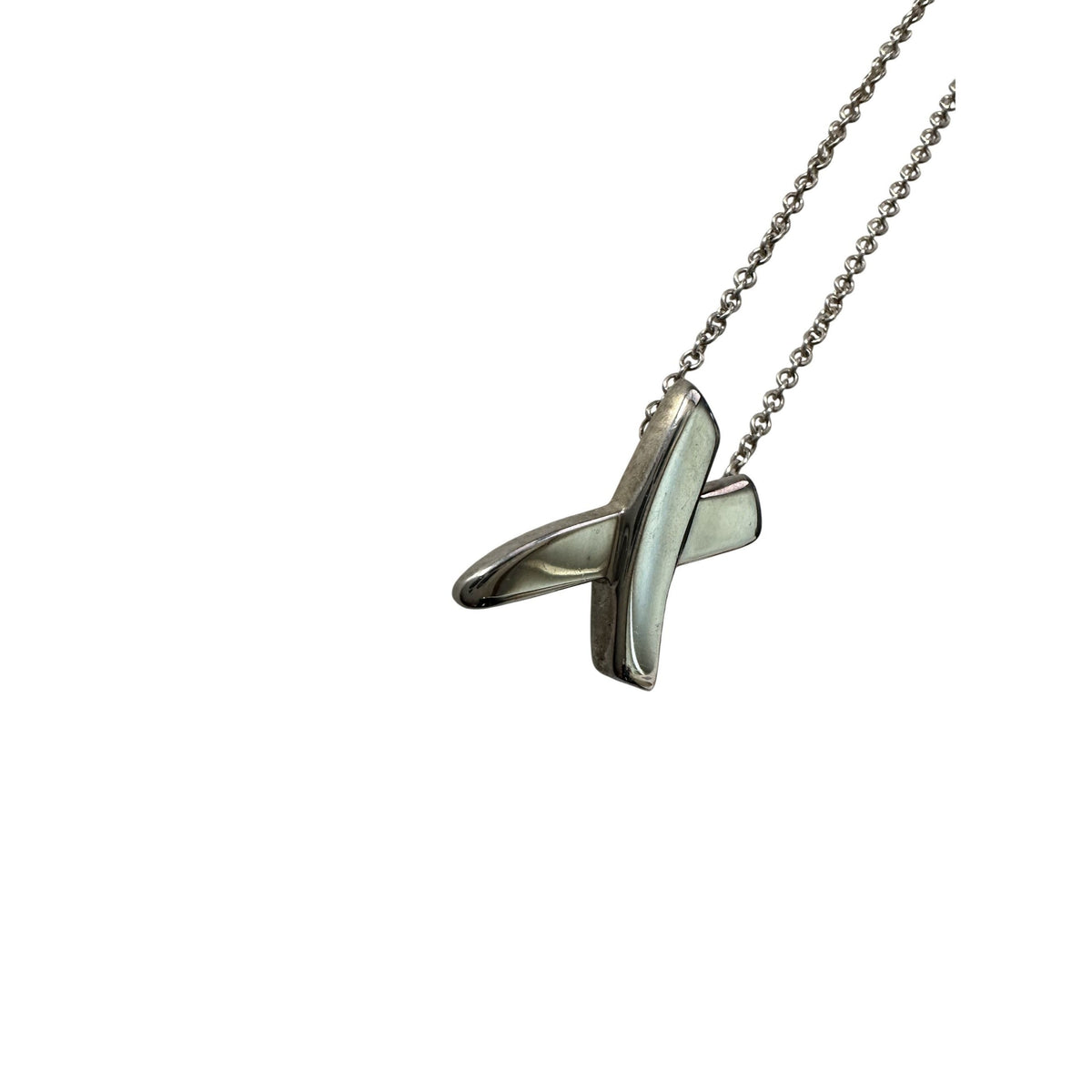 Tiffany & Co. Paloma Picasso Graffiti X Necklace Sterling 16" Tiffany & Co.  A+ Stuff Necklace with Pendant