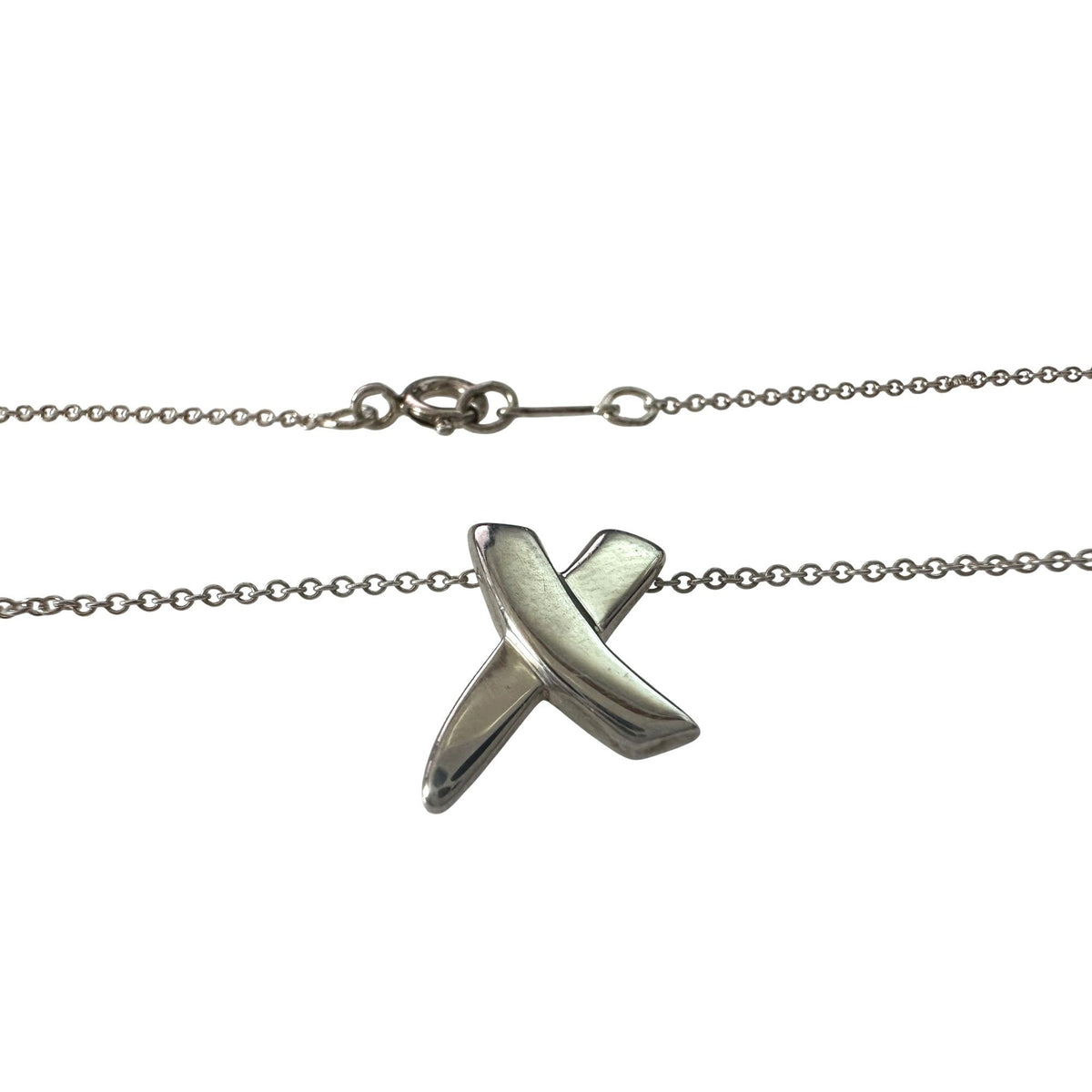 Tiffany & Co. Paloma Picasso Graffiti X Necklace Sterling 16" Tiffany & Co.  A+ Stuff Necklace with Pendant