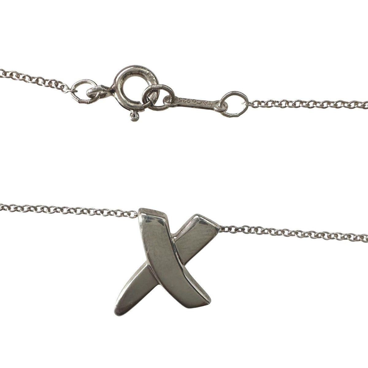 Tiffany & Co. Paloma Picasso Graffiti X Necklace Sterling 16" Tiffany & Co.  A+ Stuff Necklace with Pendant