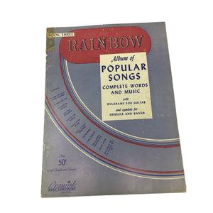 Vintage Copy of Rainbow Album of Popular Songs, Book Three
