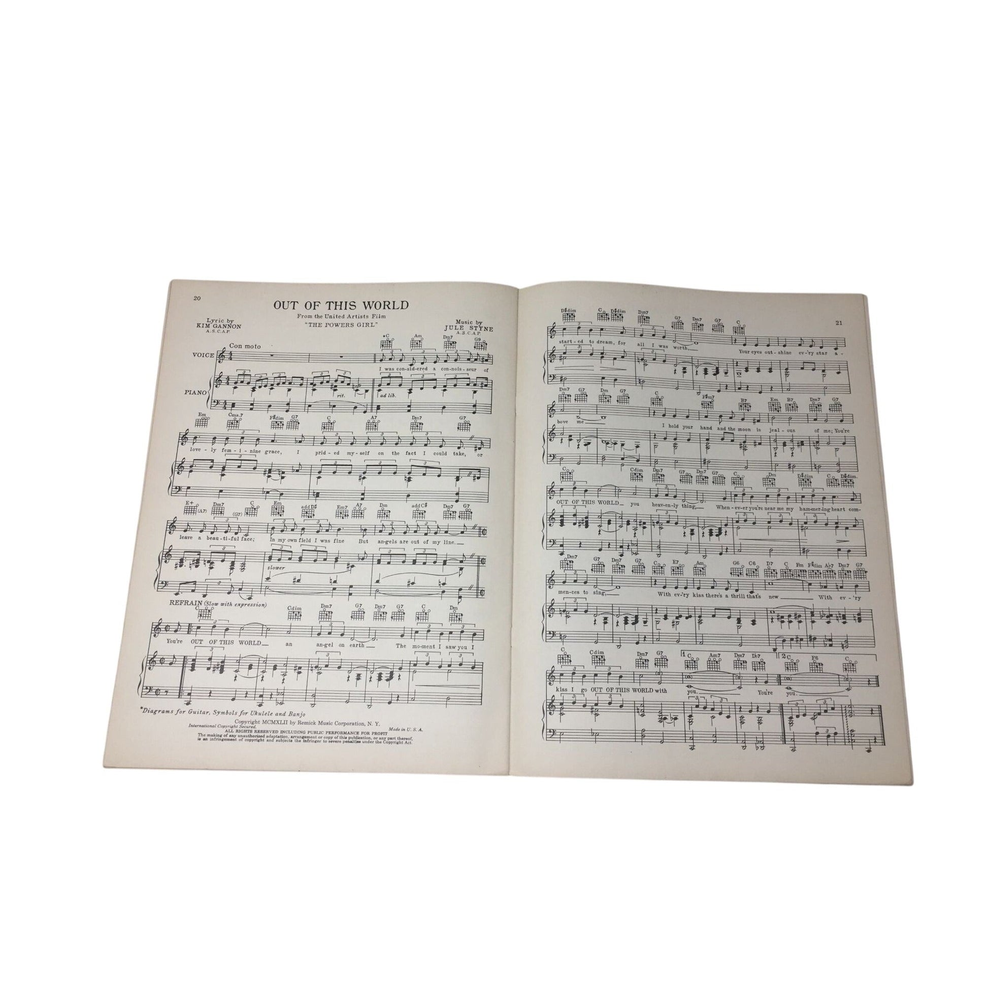 Vintage Copy of Rainbow Album of Popular Songs, Book Three A+ Stuff  A+ Stuff Sheet Music