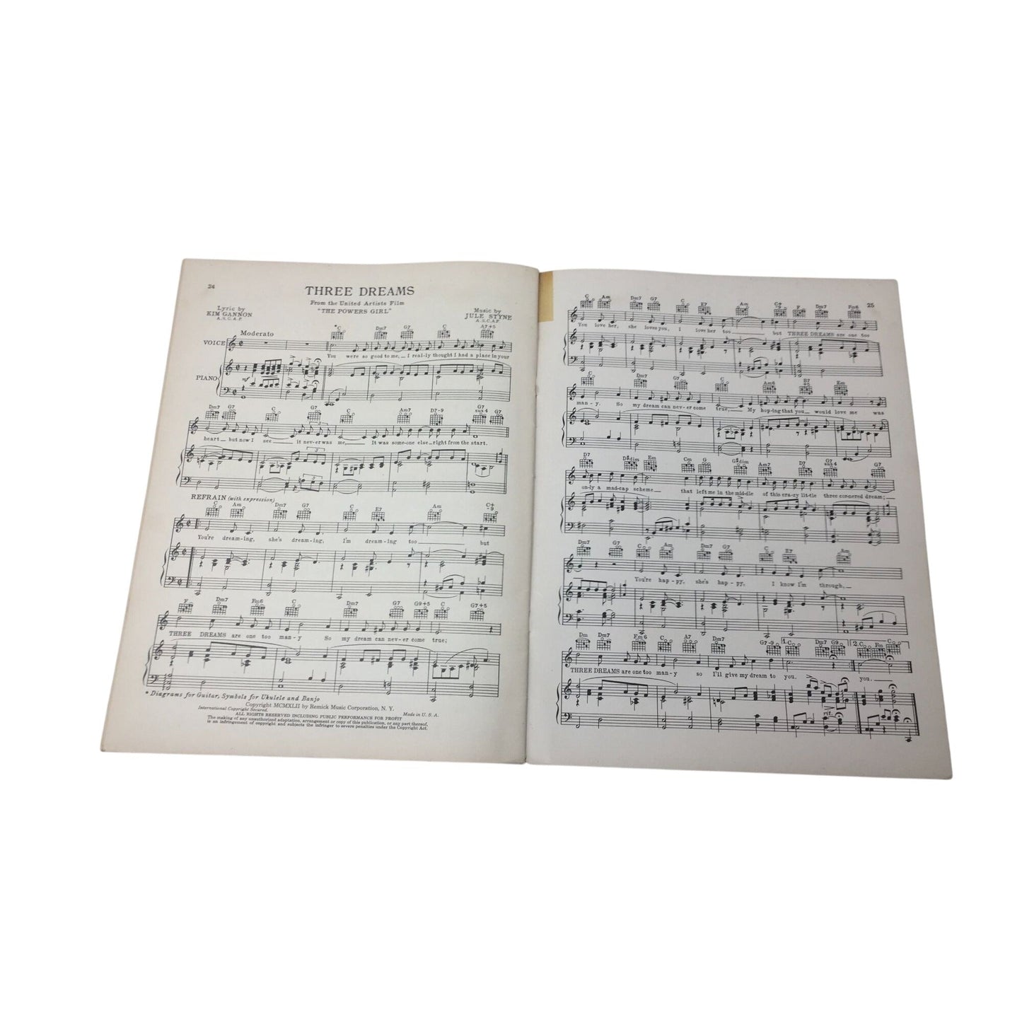 Vintage Copy of Rainbow Album of Popular Songs, Book Three A+ Stuff  A+ Stuff Sheet Music