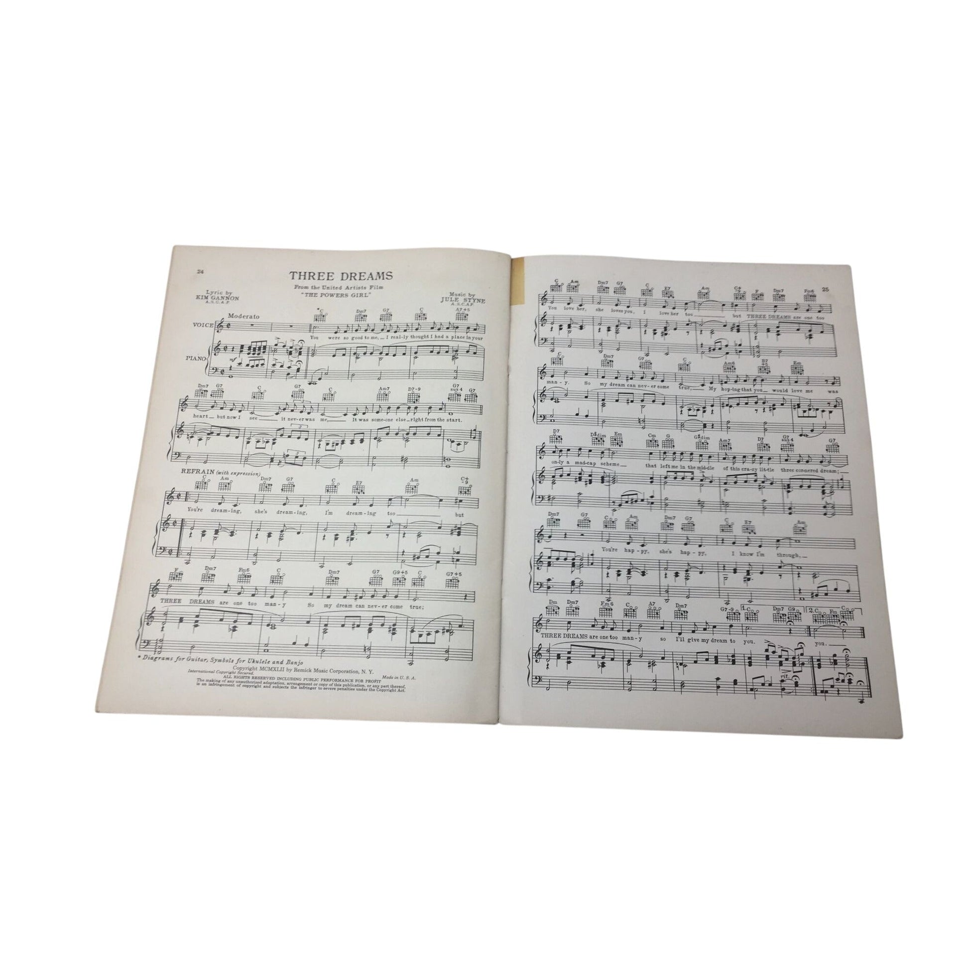 Vintage Copy of Rainbow Album of Popular Songs, Book Three A+ Stuff  A+ Stuff Sheet Music