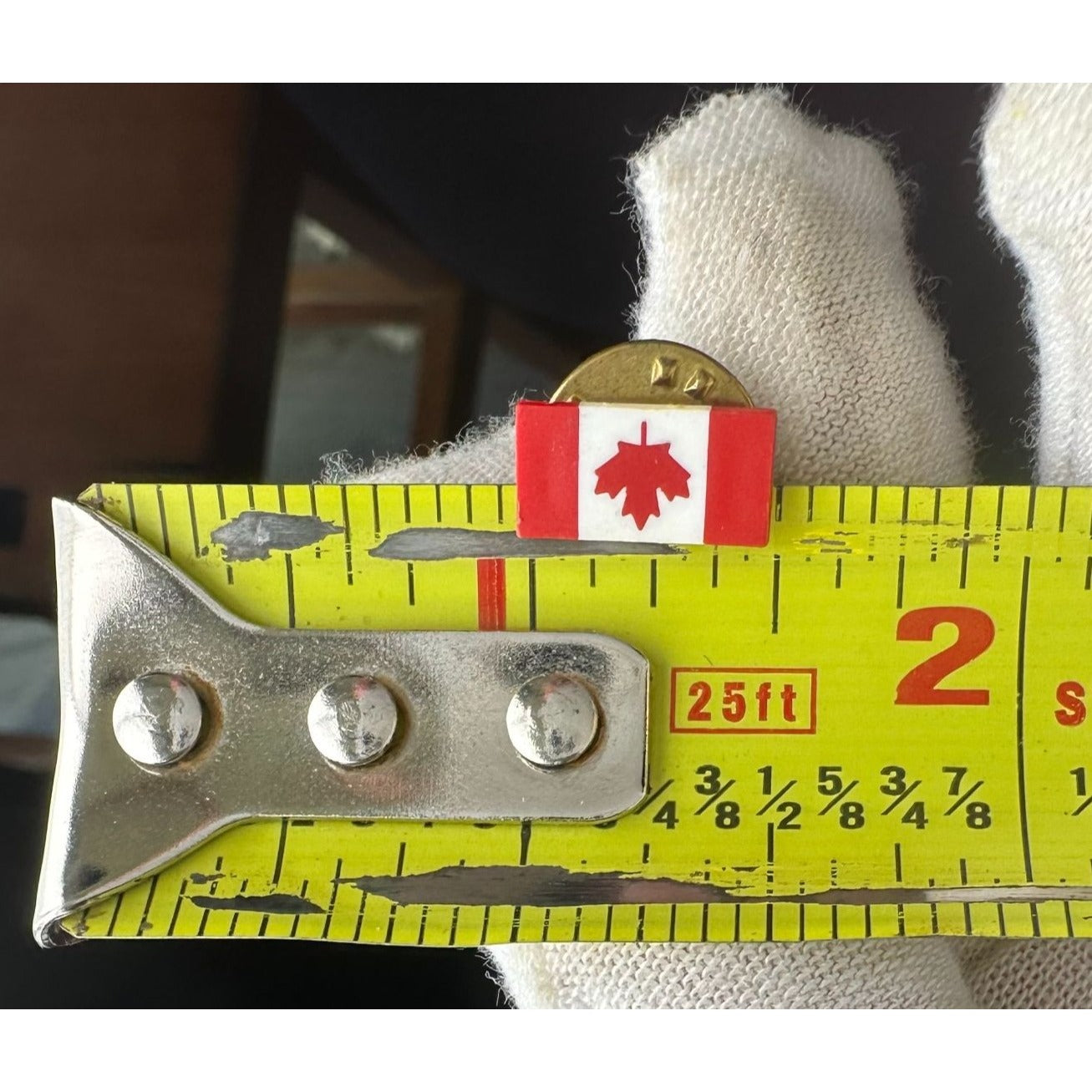 Miniature Canada Flag Lapel Pin Vintage Tie Tack Hat Pin