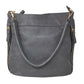 Madison West Distressed Gray Hobo Bag - Madison West - Hobo Bag - A+ Stuff