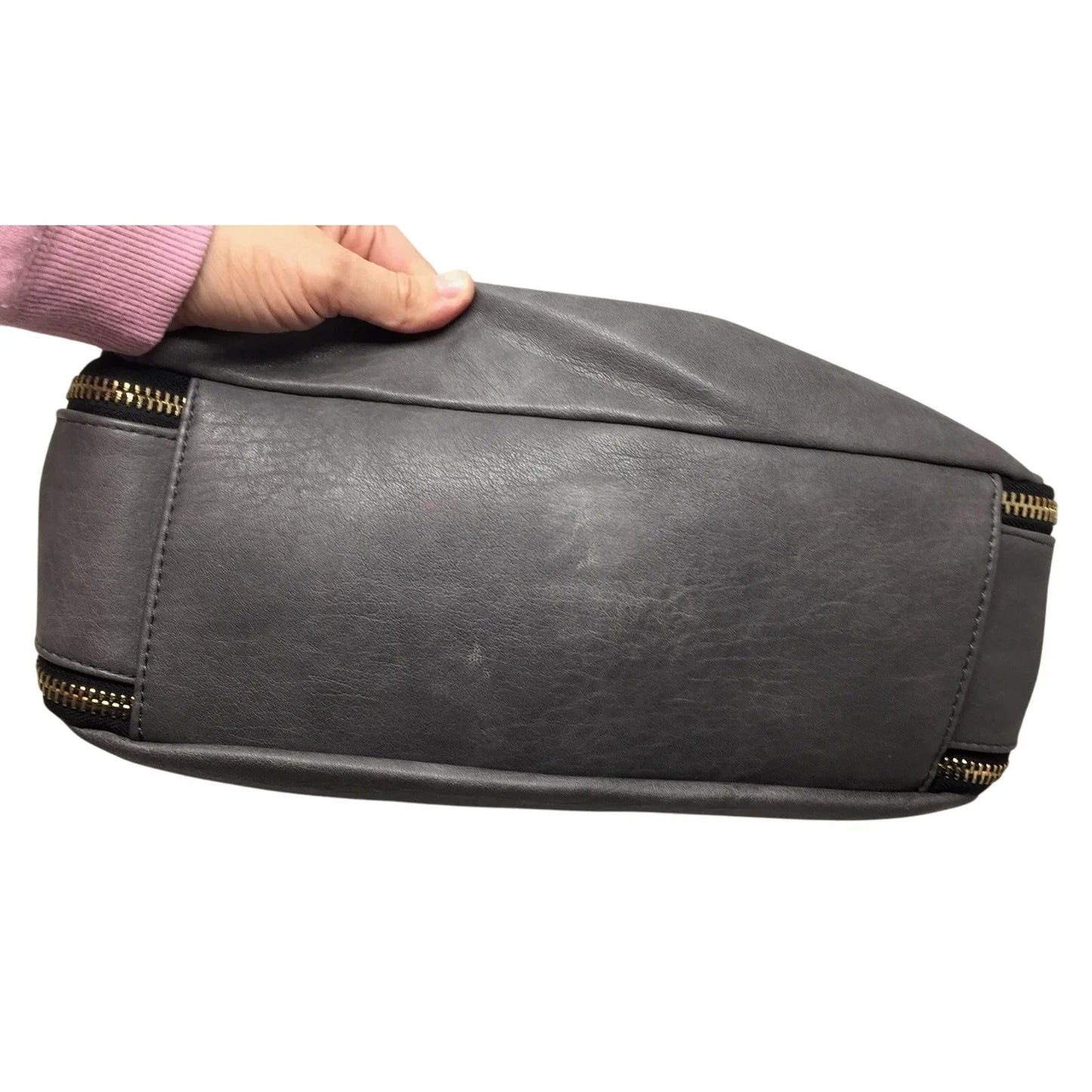 Madison West Distressed Gray Hobo Bag - Madison West - Hobo Bag - A+ Stuff