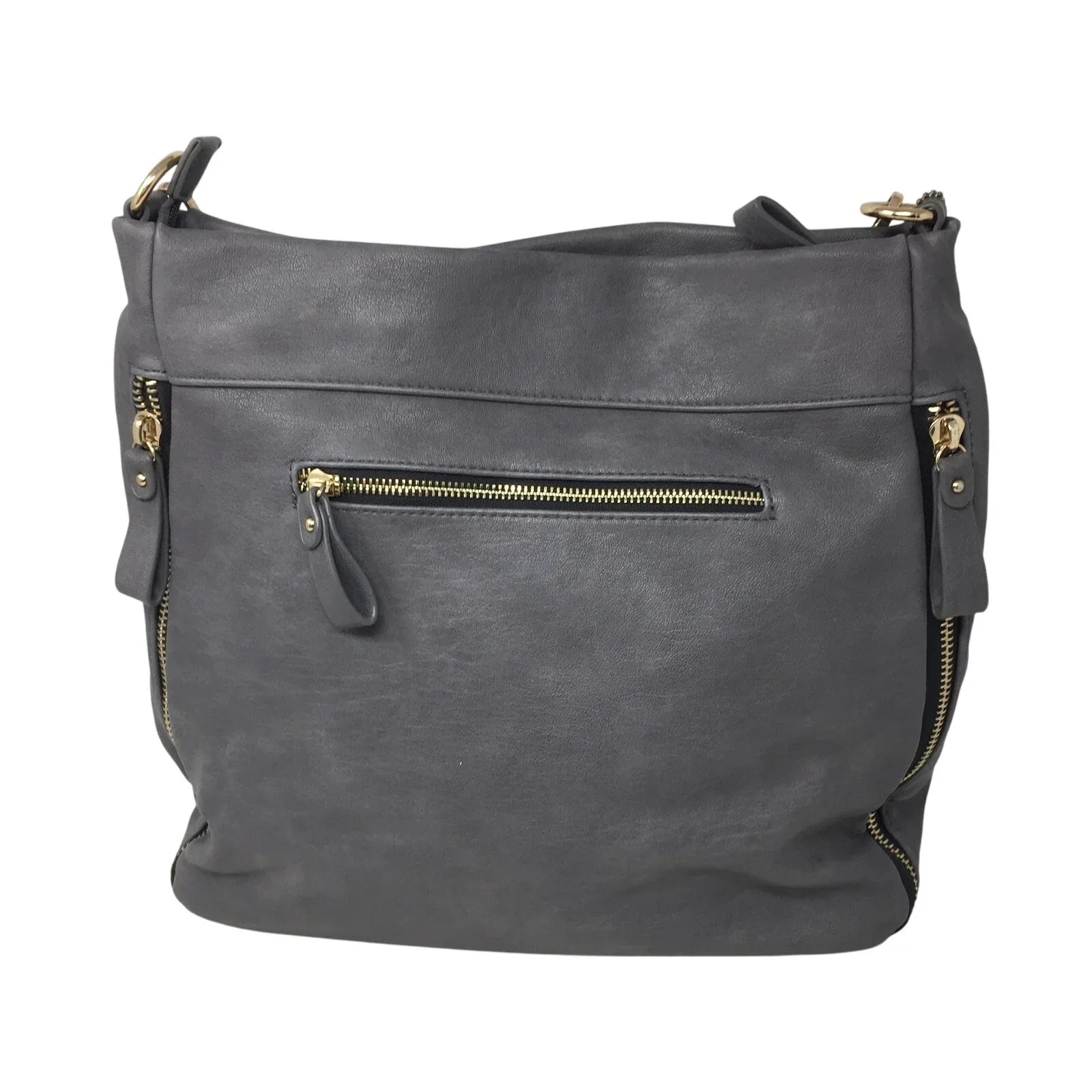 Madison West Distressed Gray Hobo Bag - Madison West - Hobo Bag - A+ Stuff