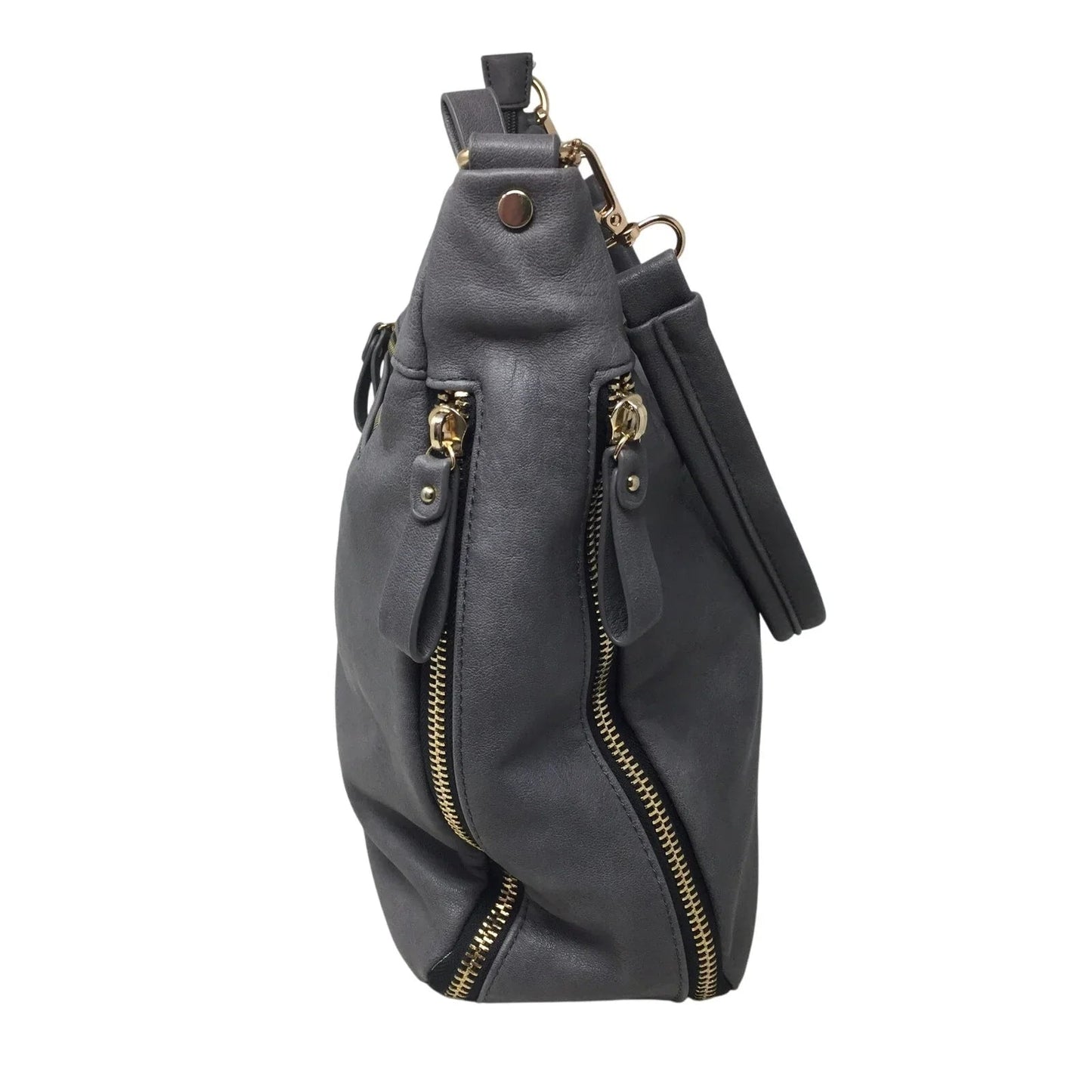 Madison West Distressed Gray Hobo Bag - Madison West - Hobo Bag - A+ Stuff