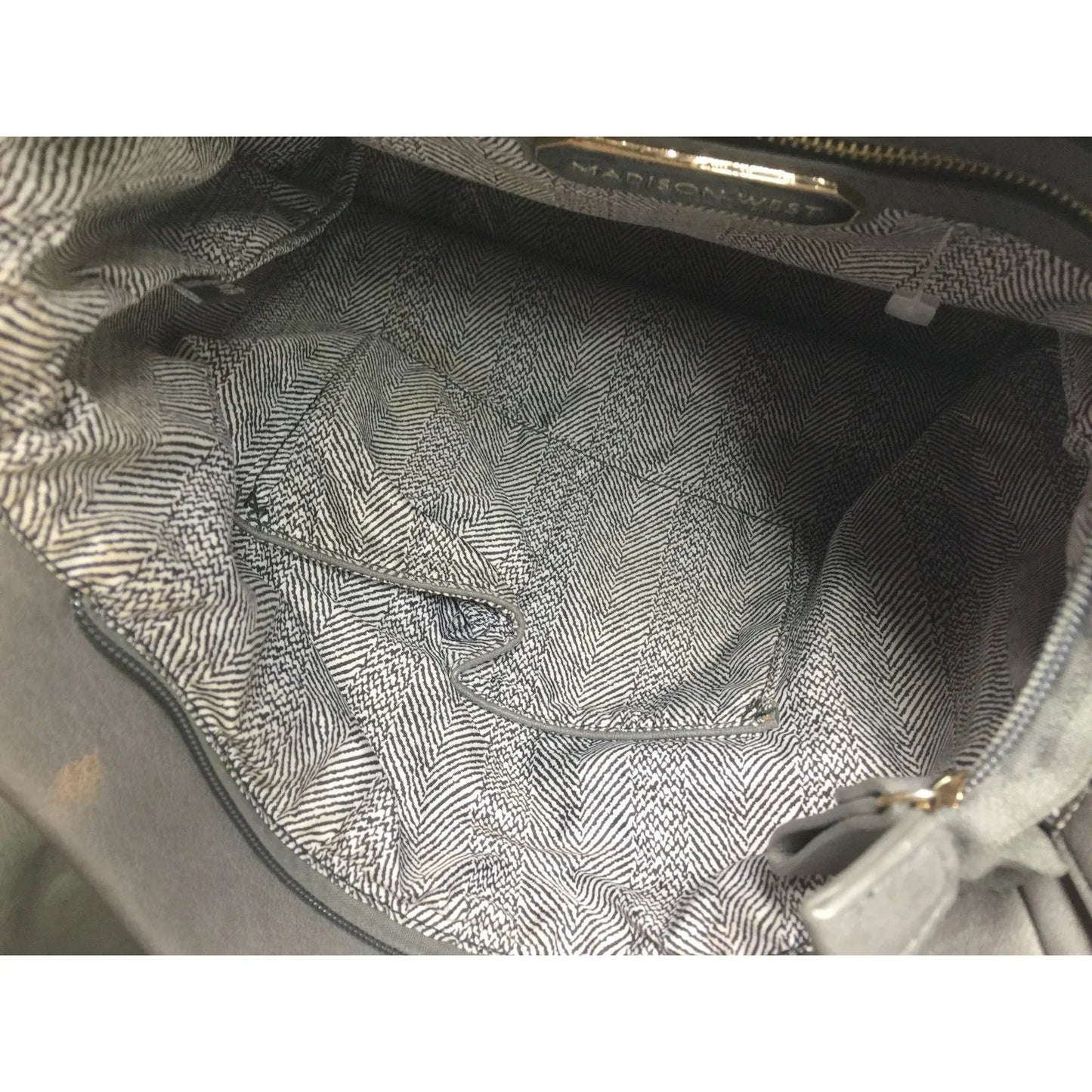 Madison West Distressed Gray Hobo Bag - Madison West - Hobo Bag - A+ Stuff